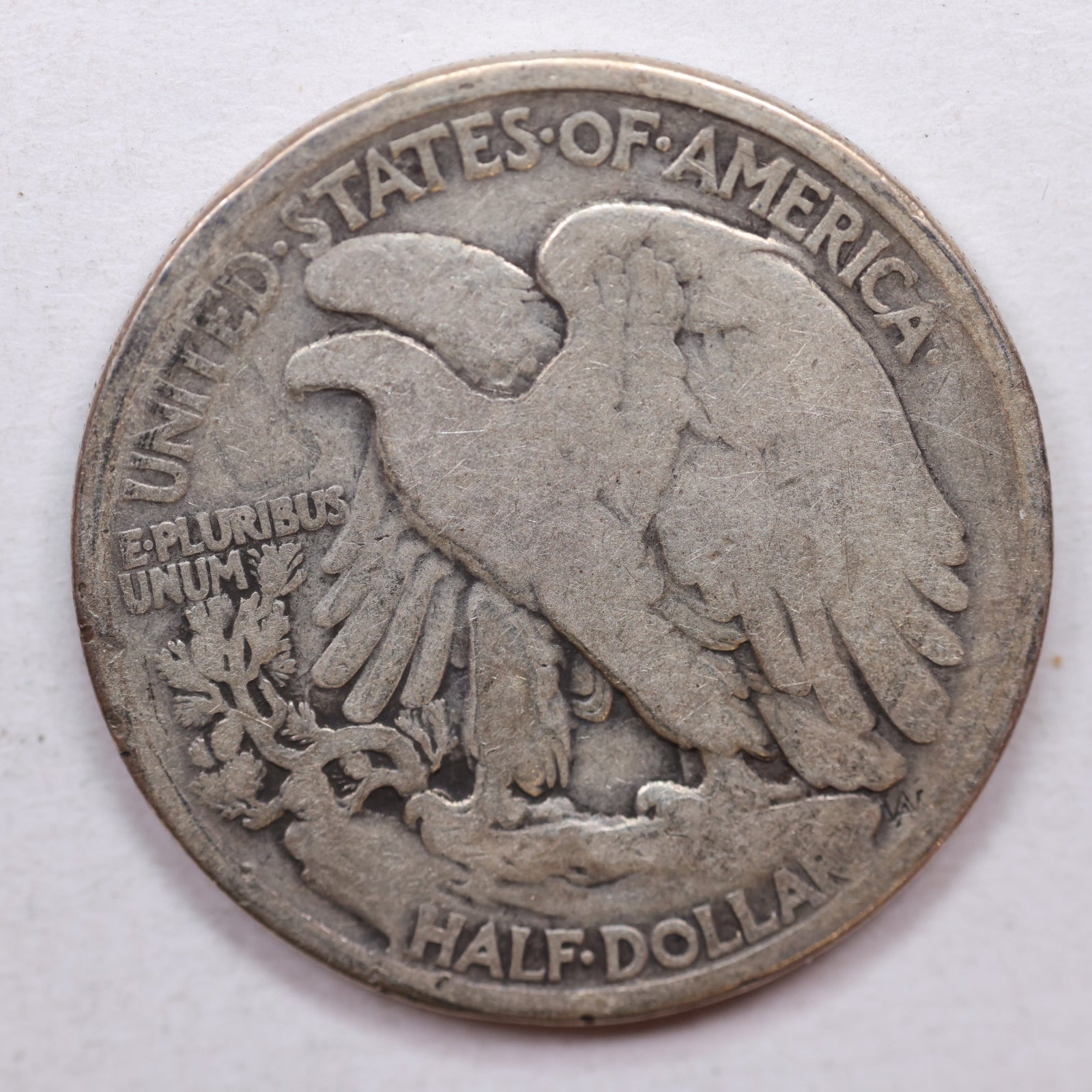 1918 Walking Liberty Half Dollar, Very Good Circulated Coin, Store #HR0935
