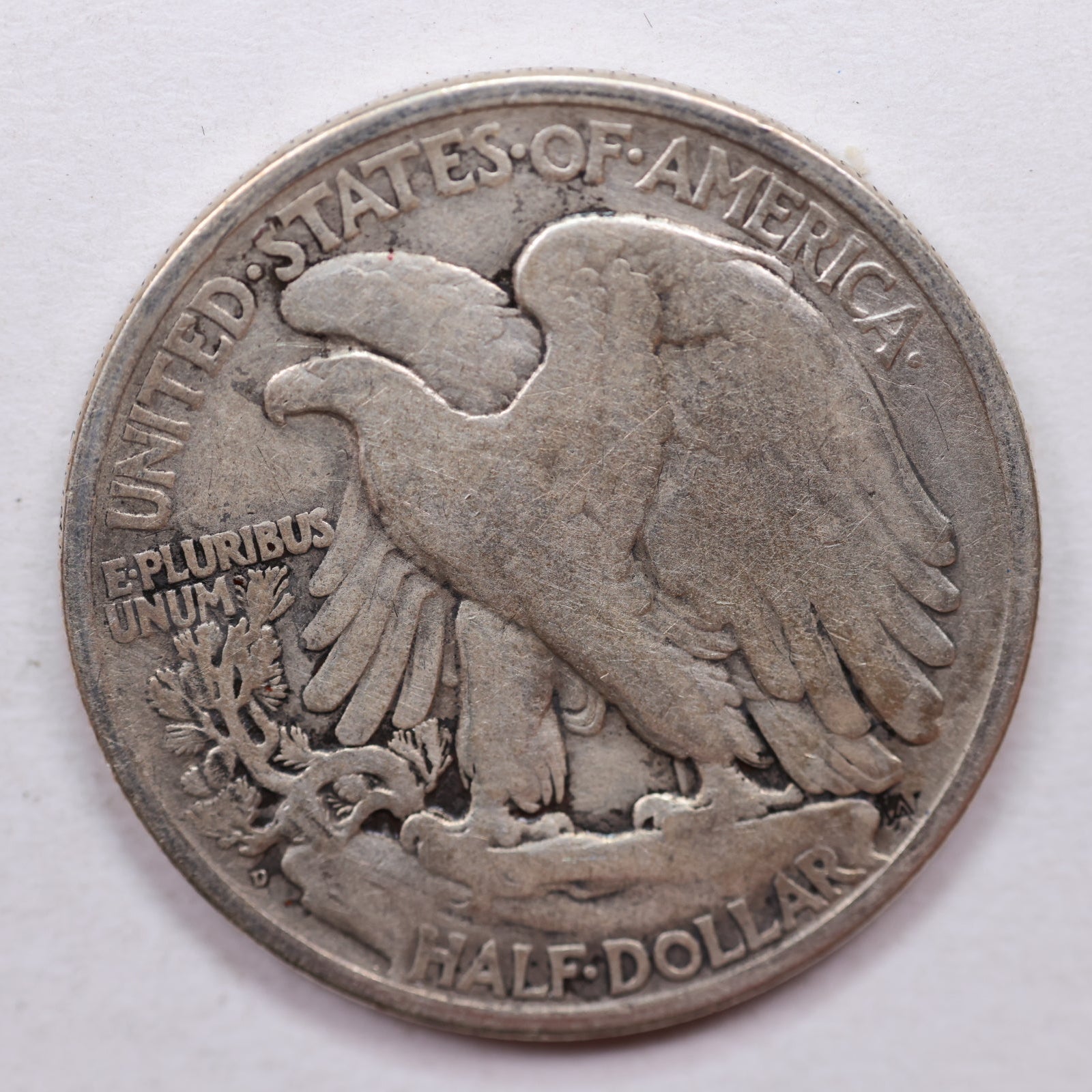 1919-D Walking Liberty Half Dollar, Very Good Circulated Coin, Store #HR0946