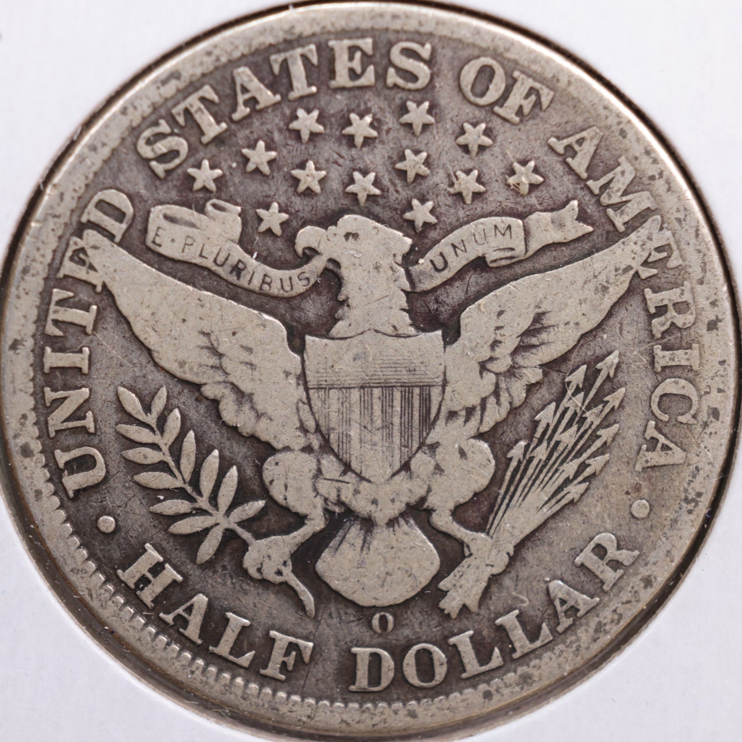 1907-O Barber Half Dollar, Good+ Circulated Coin, Store #HR0627