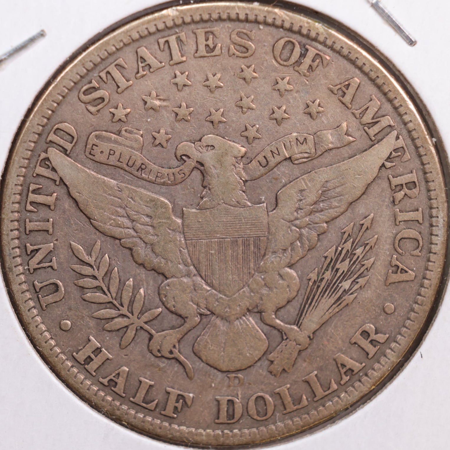 1908-D Barber Half Dollar, Fine Circulated Coin, Store #HR0614