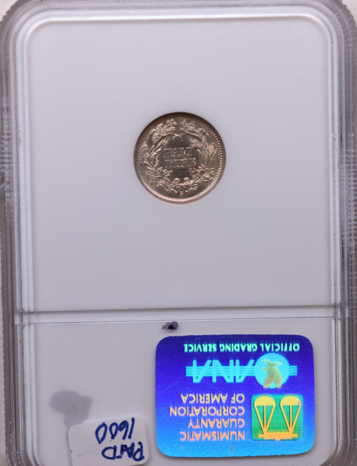 1863-S Seated Liberty Half Dime, NGC Graded, MS-63, Store #GHE002