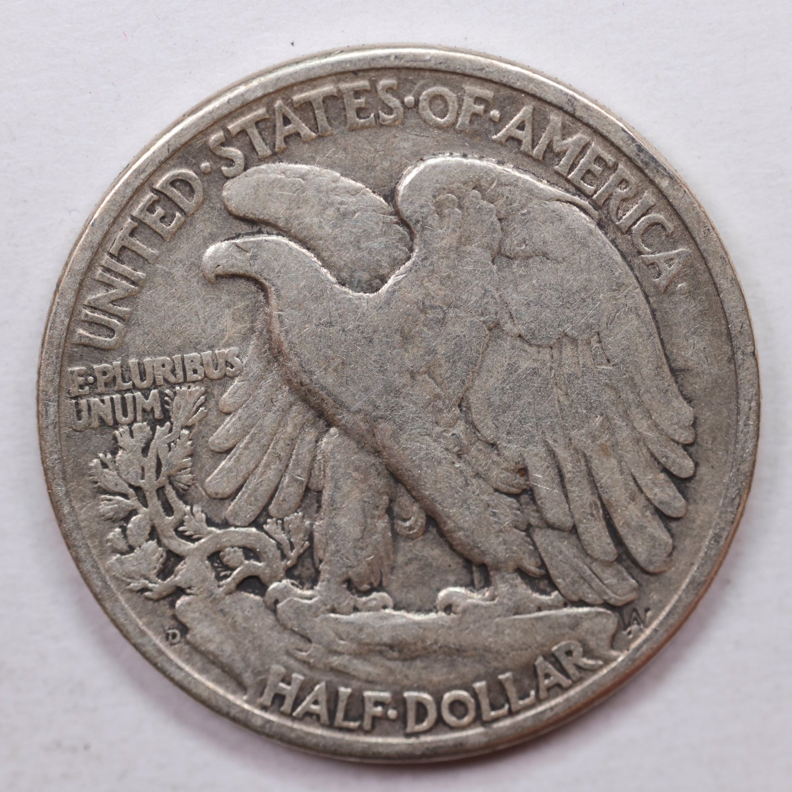1947-D Walking Liberty Silver Half Dollar, Very Fine Circulated Coin, Store #HR0027