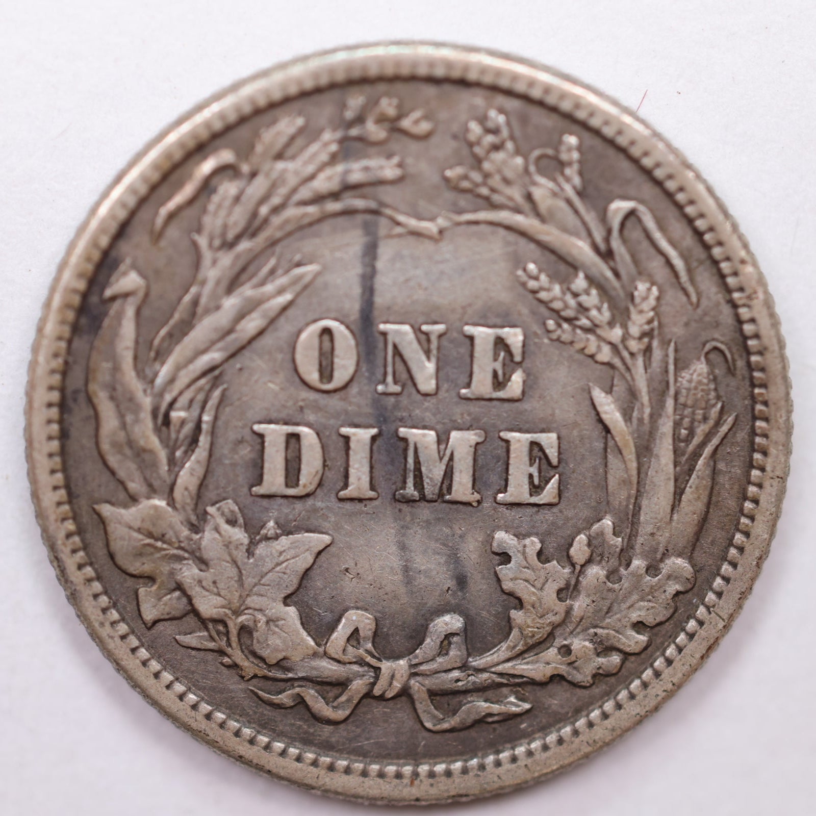 1914 Barber Silver Dime, Extra Fine Circulated Coin, Store Sale #DE653.