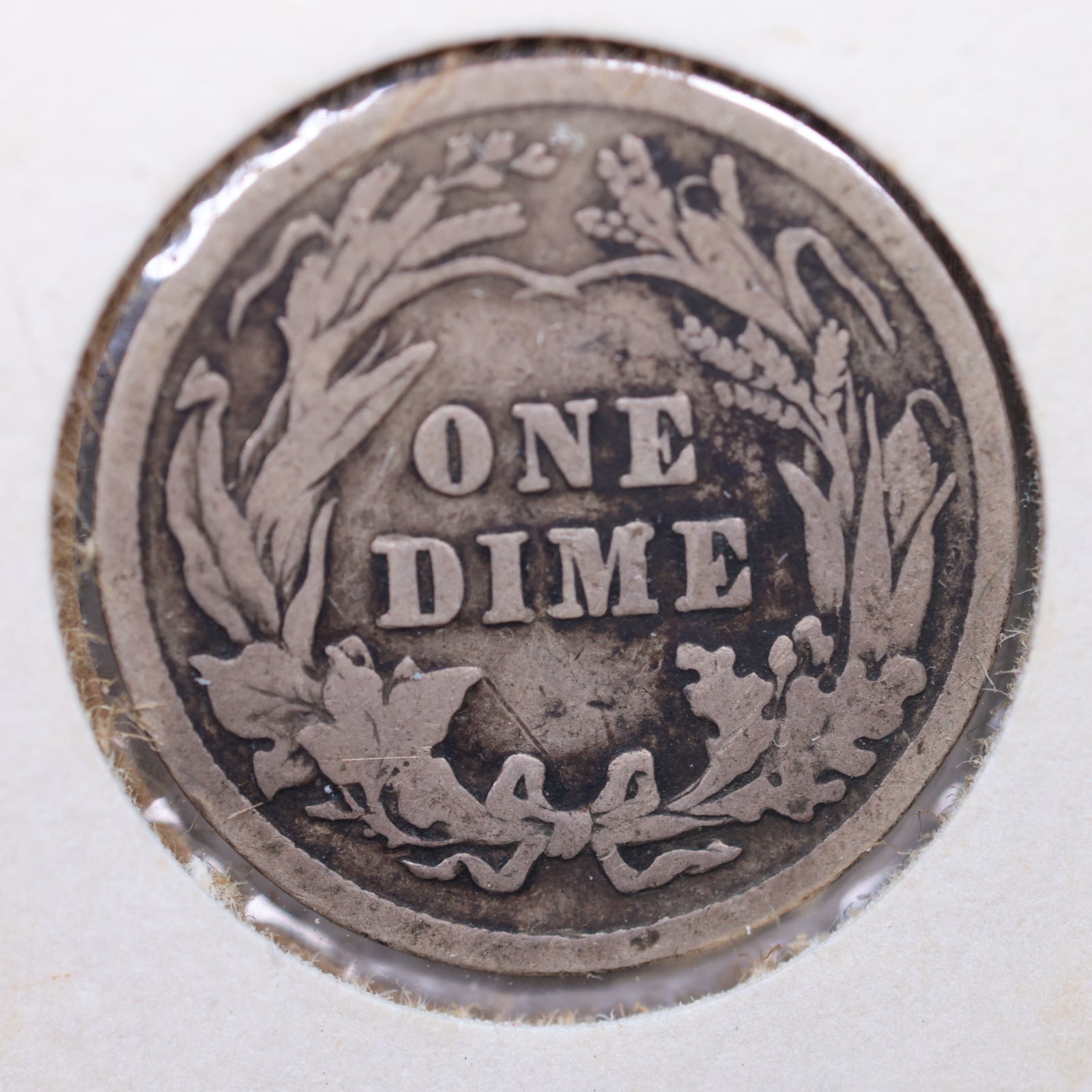 1908 Barber Dime, Very Good+ Circulated Coin, Store #DE657