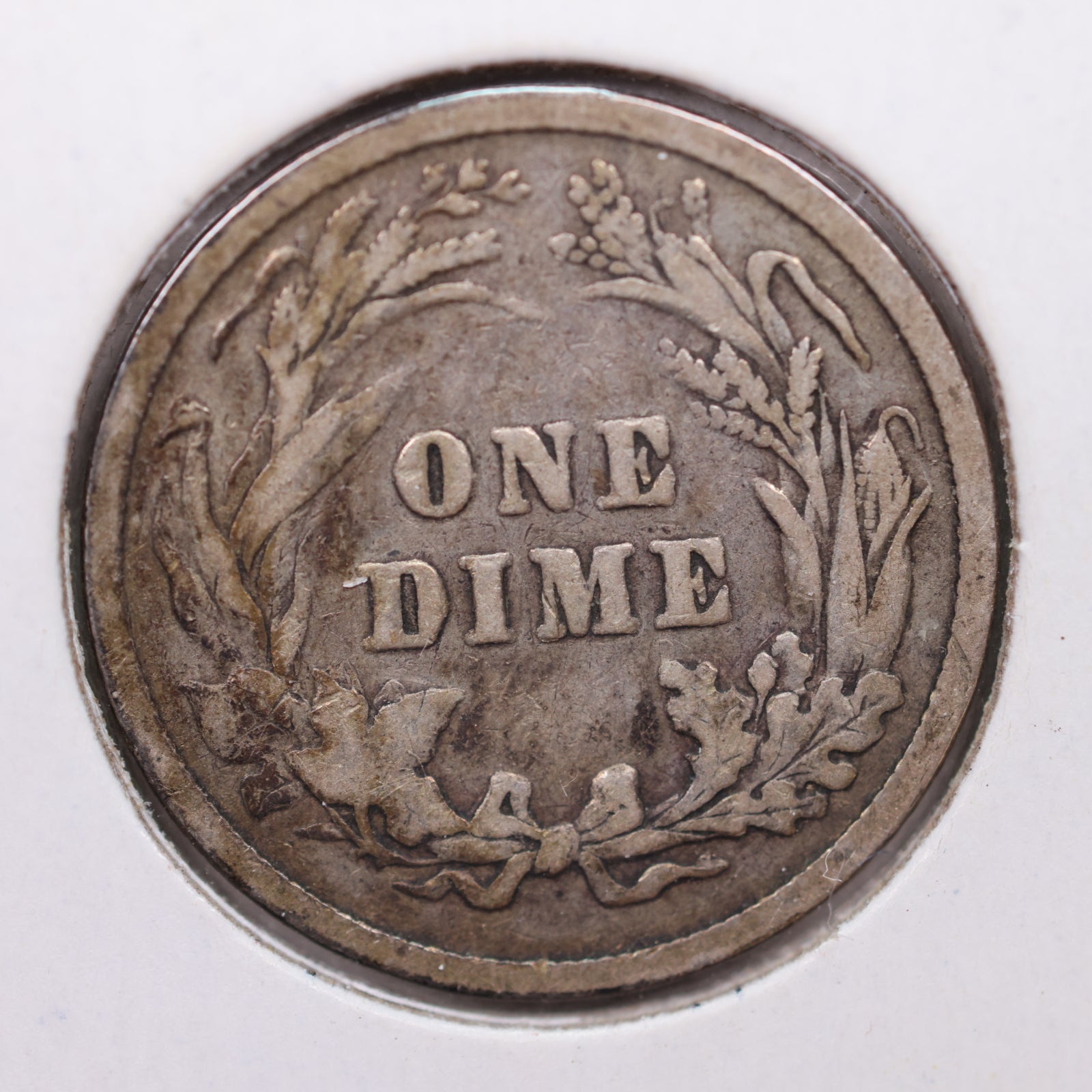 1897 Barber Silver Dime, Very Good, Circulated Coin, Store Sale #DE665.