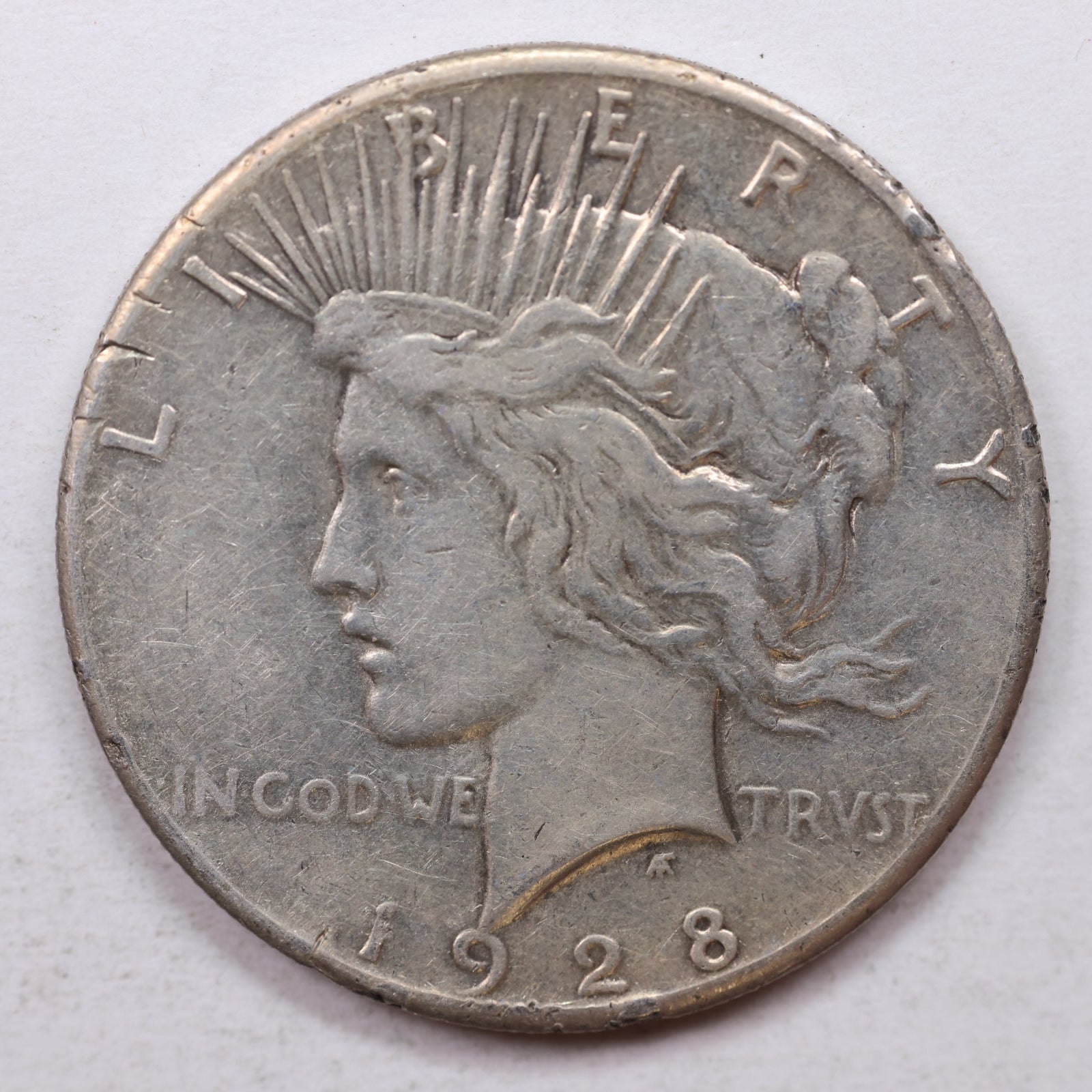 1928 Peace Dollar, Fine Circulated Coin, Store #DR0029
