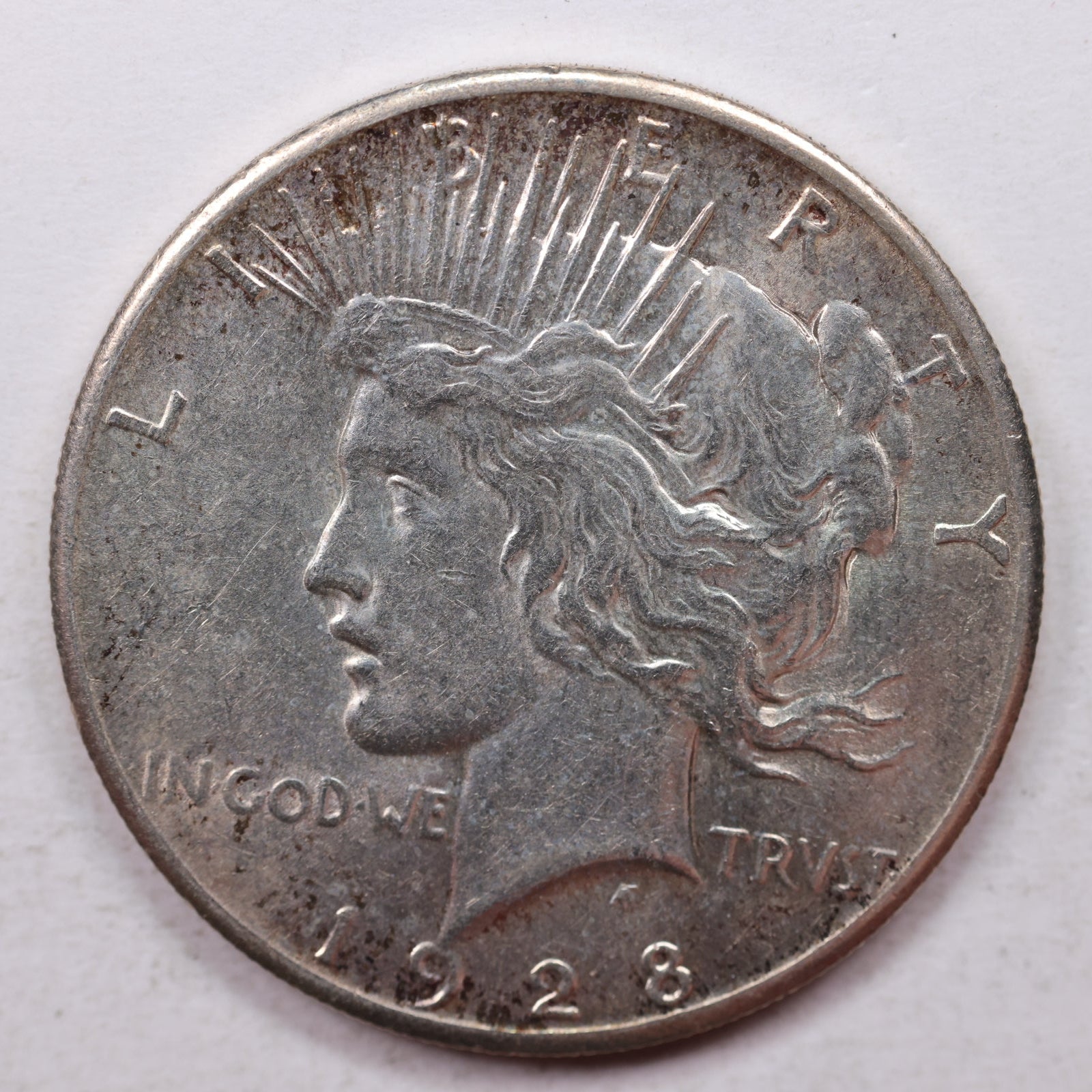 1928 Peace Dollar, Mint State Uncirculated Coin, Store #DR0030