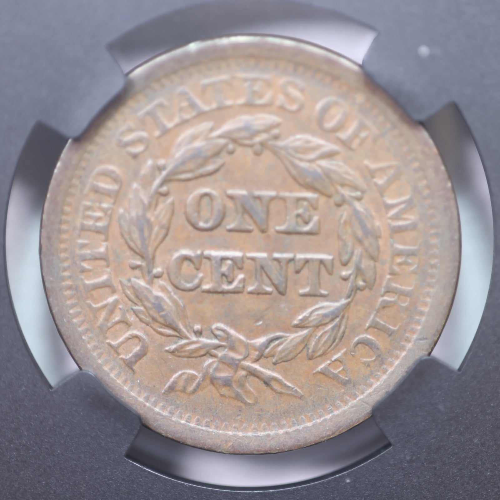 1852 Braided Hair Large Cent, NGCX Certified 8.5, About Uncirculated, Store CT0004