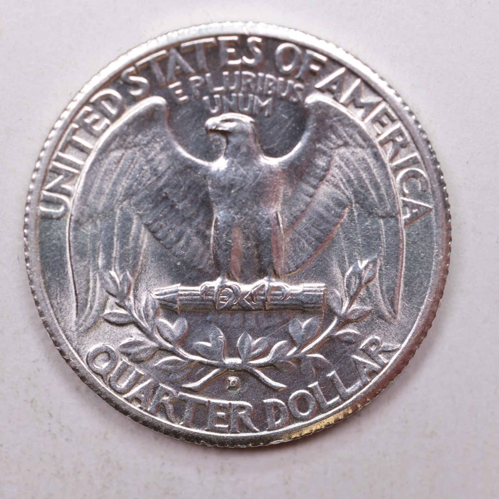 1935-D Washington Silver Quarter, Gem Mint State, Uncirculated Coin, Store Sale #QR794.