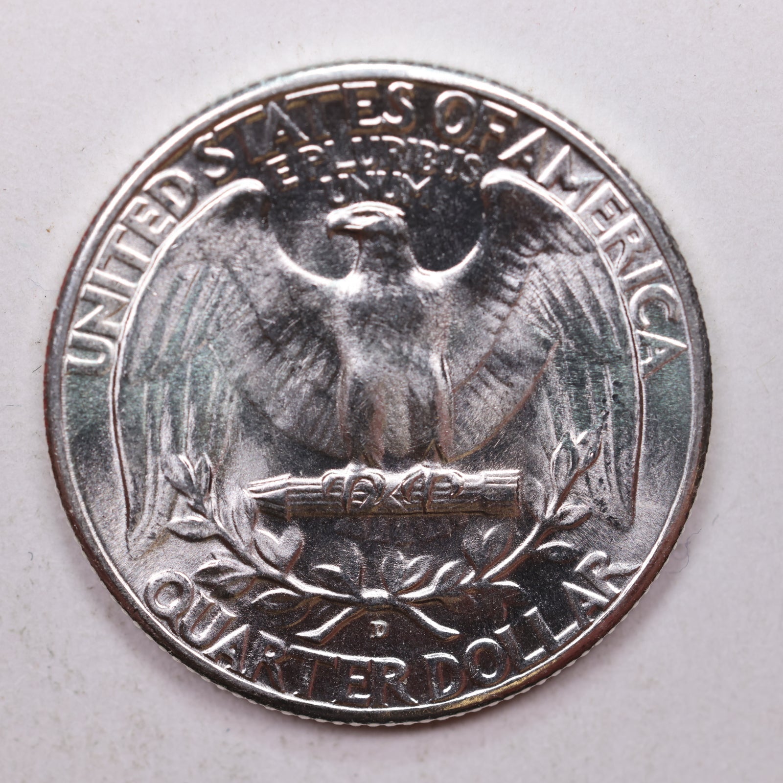 1937-D Washington Silver Quarter, Gem Mint State, Uncirculated Coin, Store Sale #QR797.