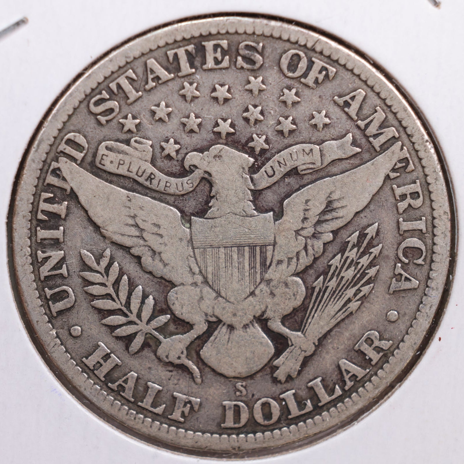 1912-S Barber Half Dollar, Fine Circulated Coin, Store #HR0557