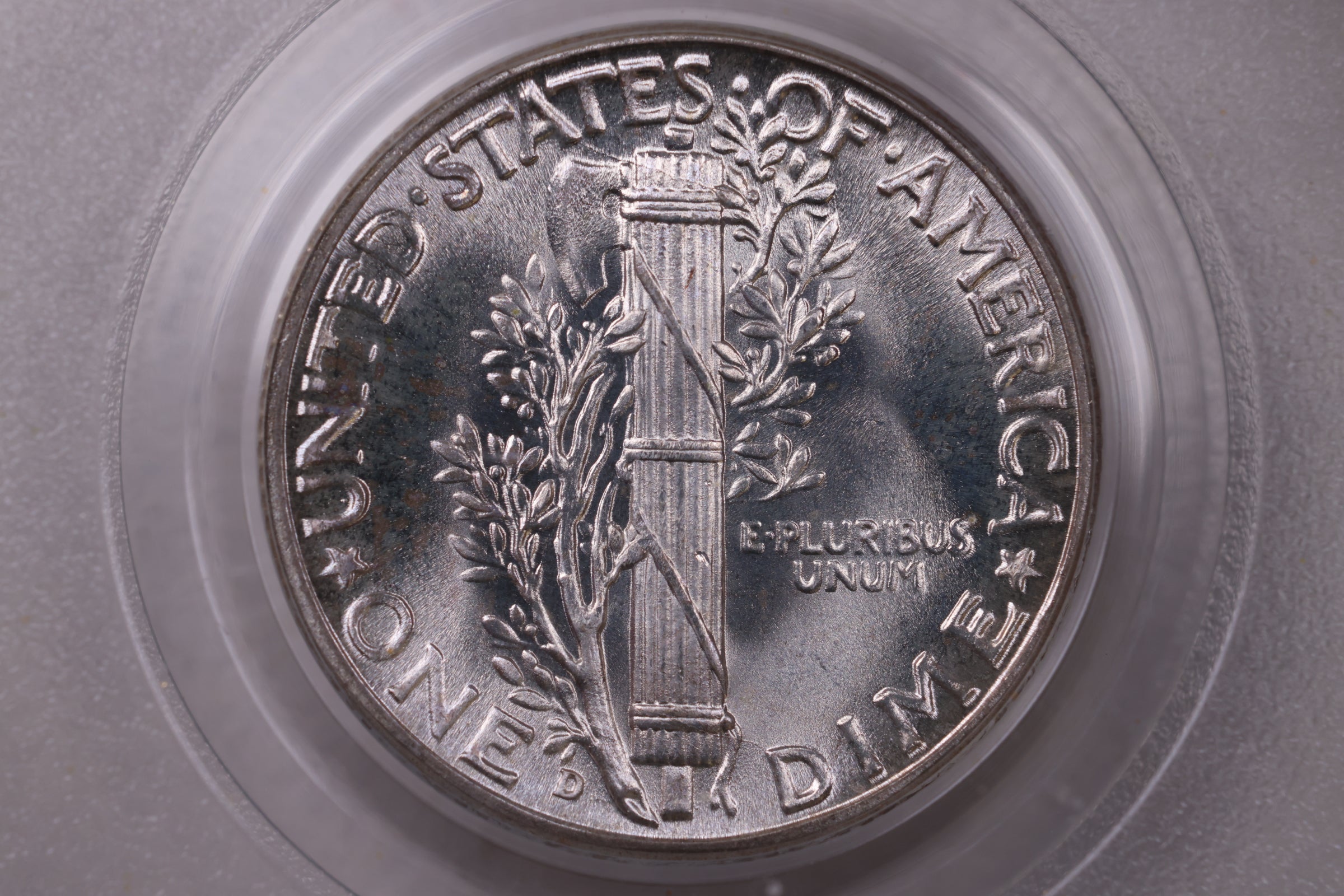 1942-D Mercury Silver Dime., PCGS MS65 F.B., Store #592