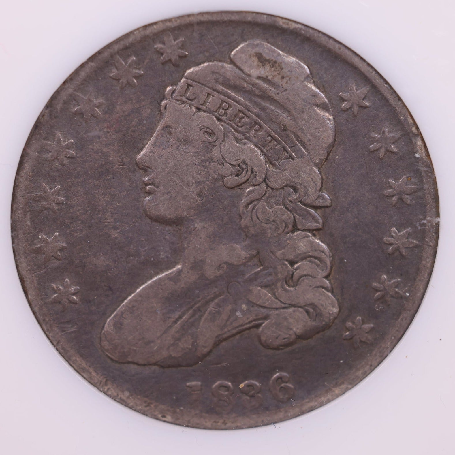 1836 Capped Bust Half Dollar., Fine Plus, Store #601