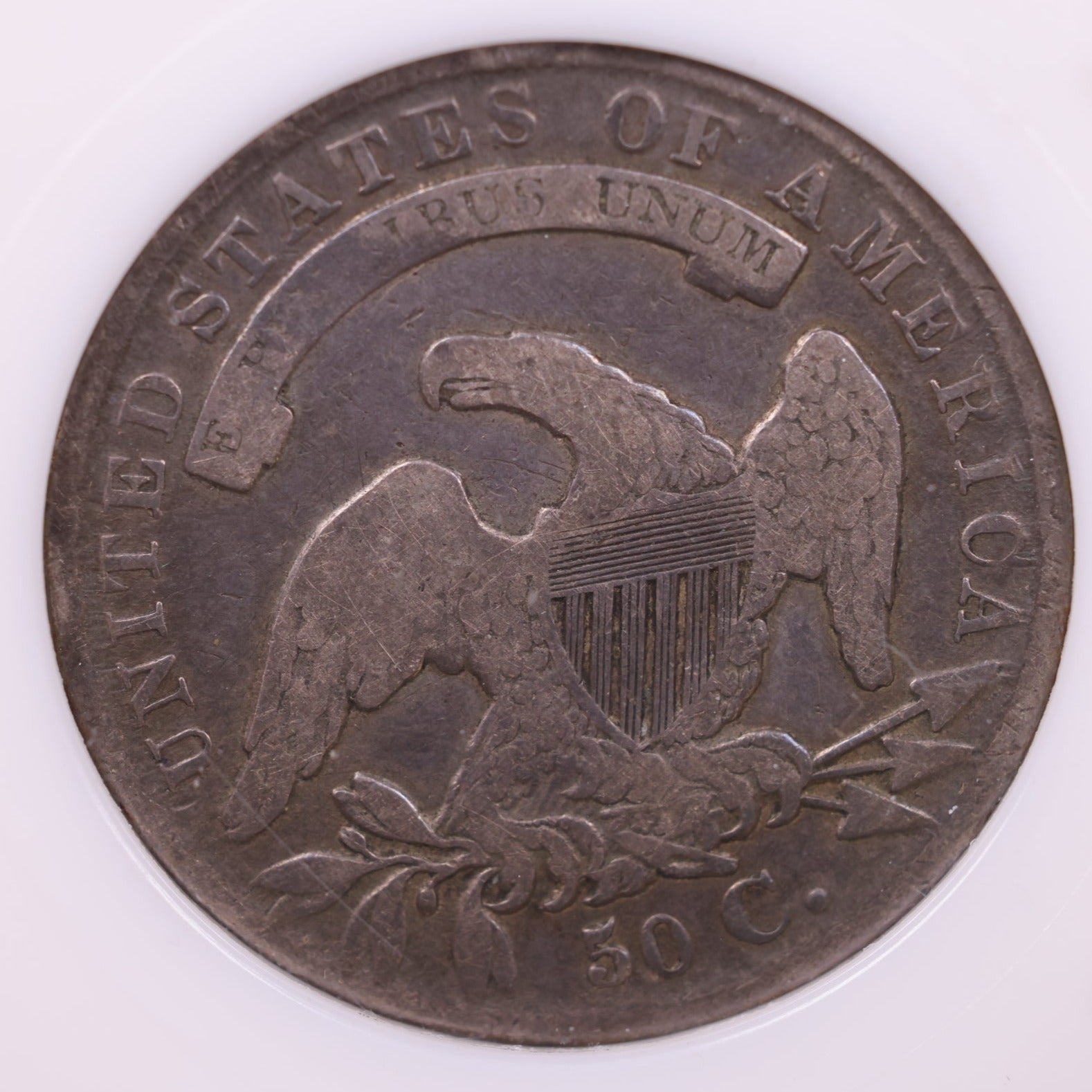 1836 Capped Bust Half Dollar., Fine Plus, Store #601