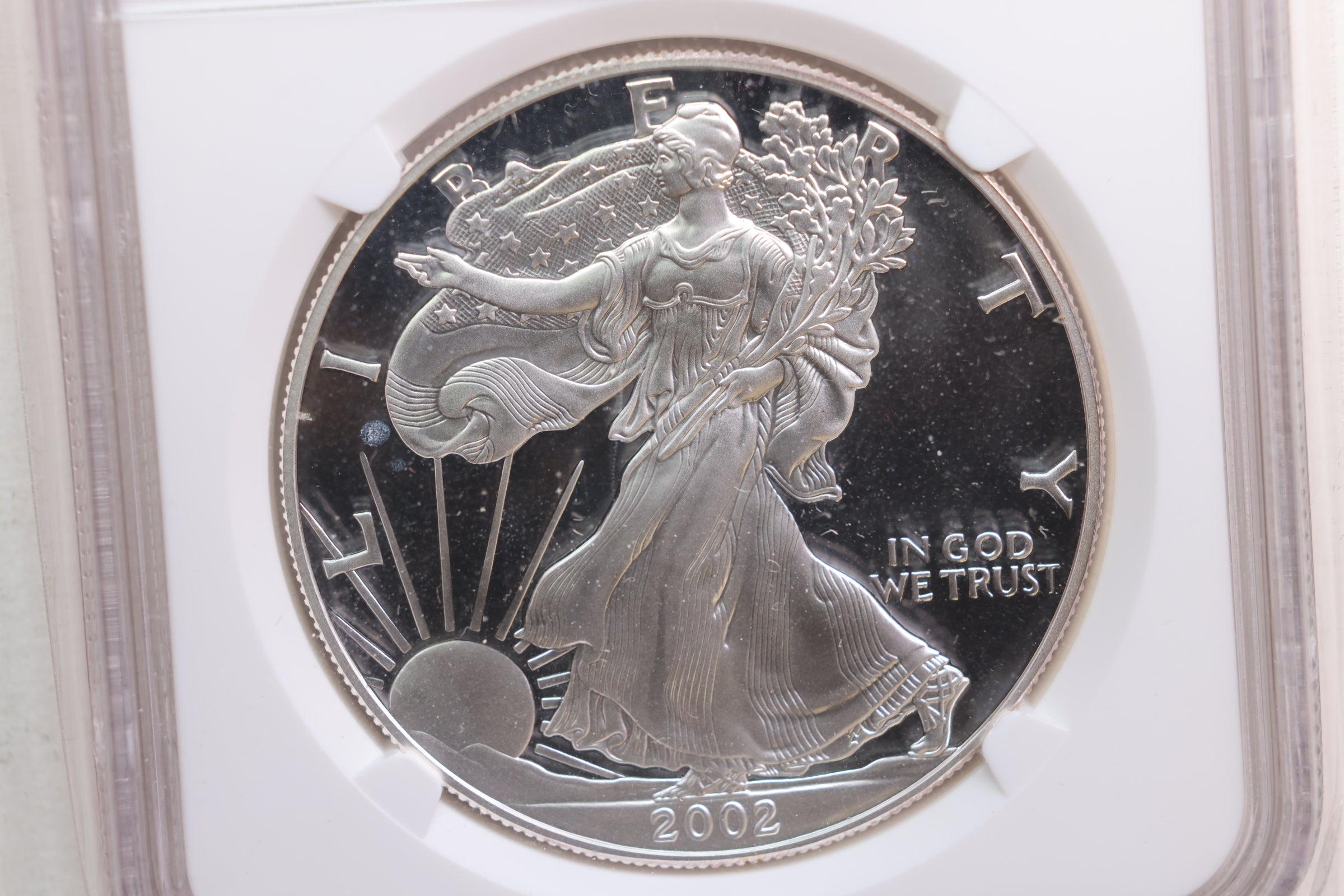 2002-W Proof American Silver Eagle, NGC PF-69, Store SALE #AE0188.