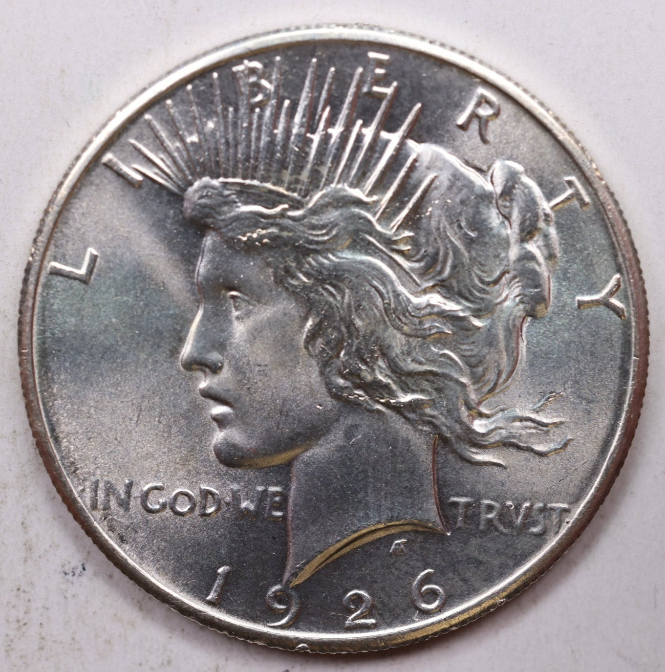 1926 Peace Silver Dollar, Mint State Uncirculated Coin, Store #DR0980