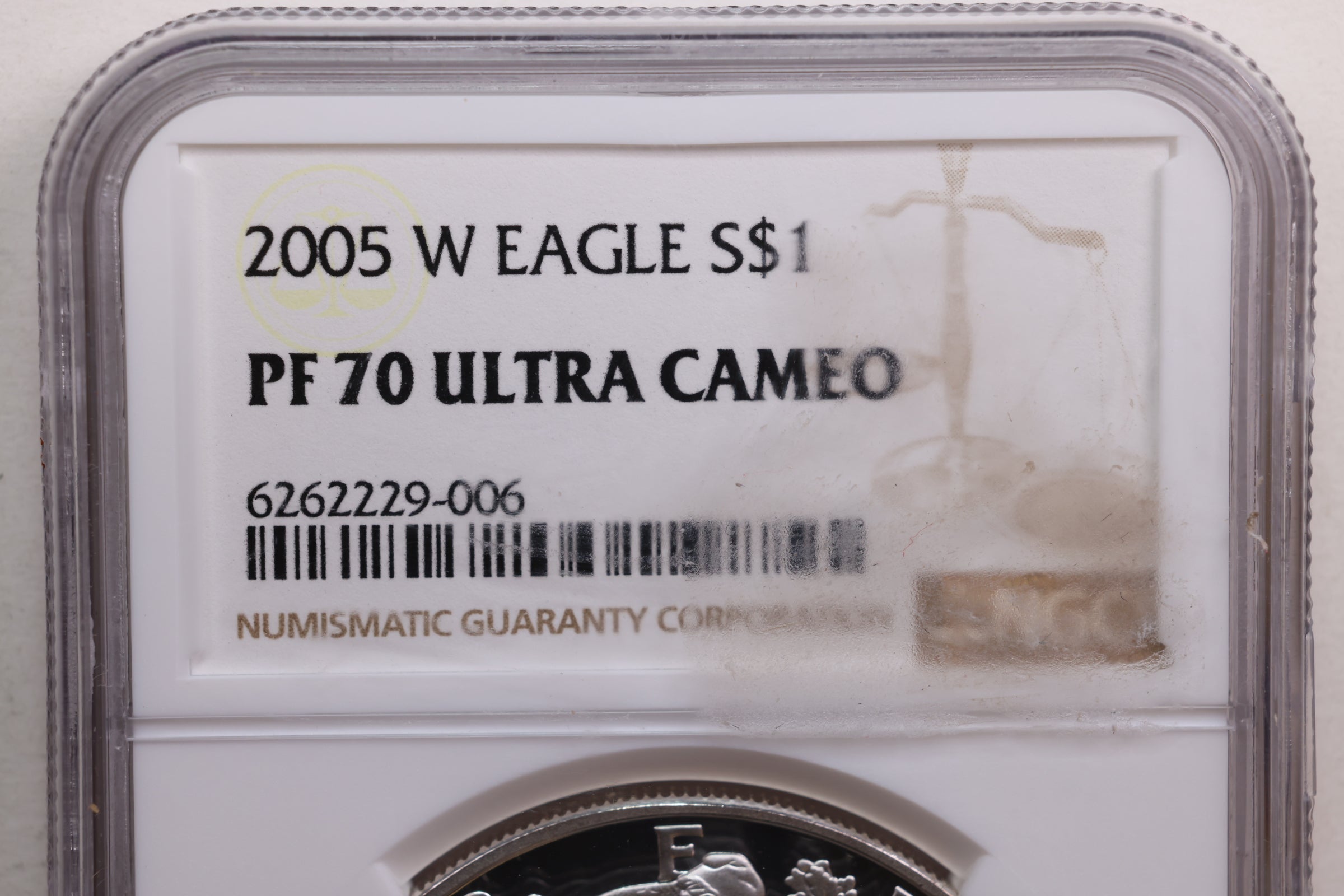 2005-W American Silver Eagle, Proof Strike, NGC PF-70, Store SALE #AE0195.