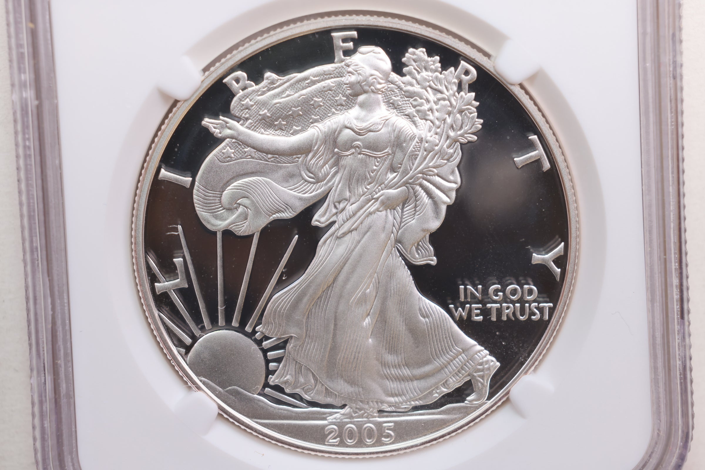 2005-W American Silver Eagle, Proof Strike, NGC PF-70, Store SALE #AE0195.