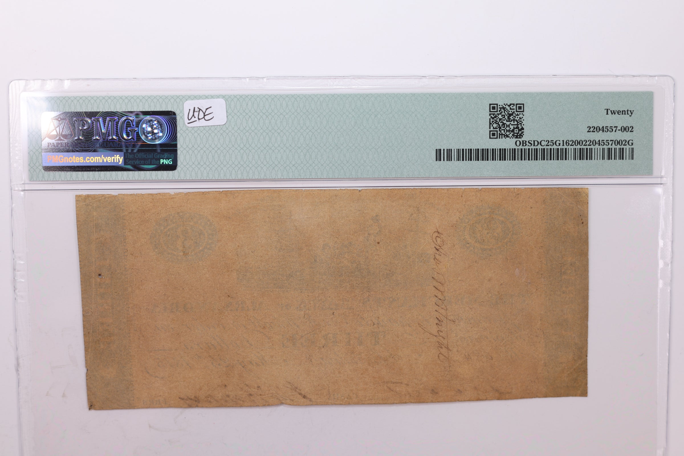 1815 $3., Obsolete Currency., Alexandria, D.C., PMG VF-20., Store #GDC003