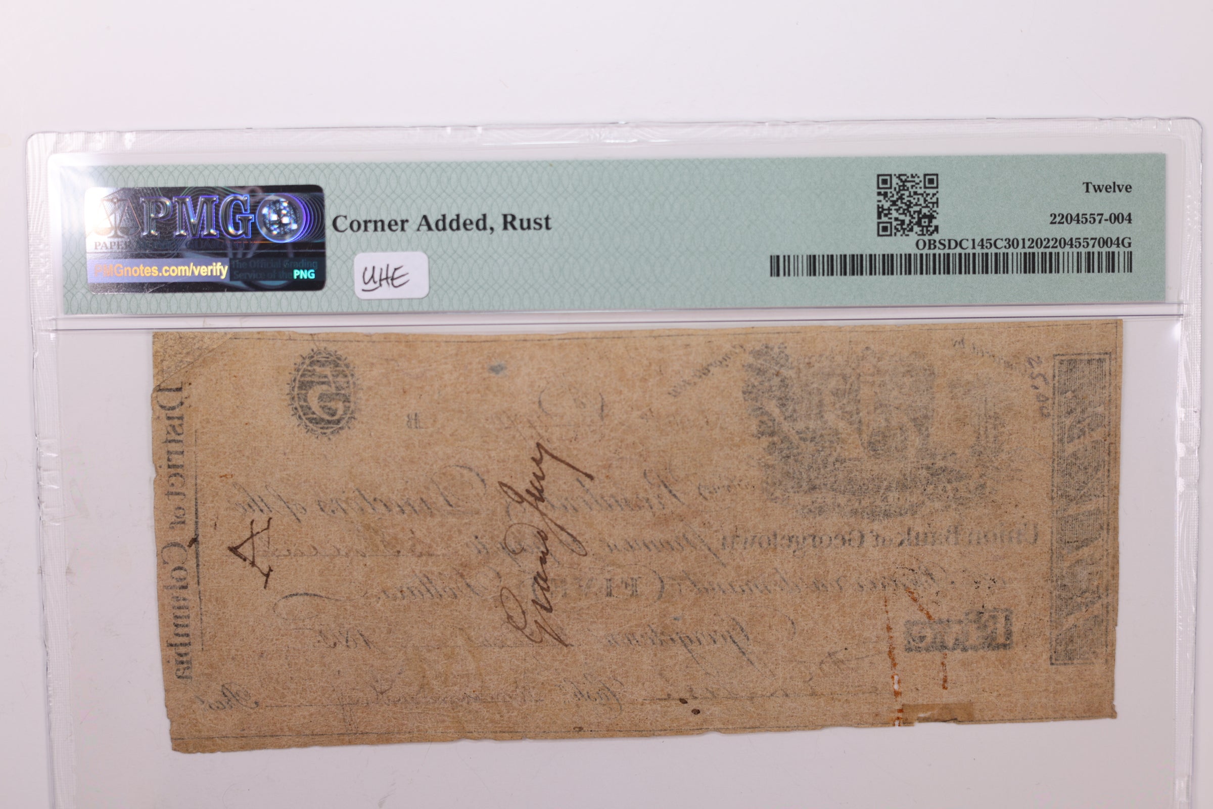 1815 $5., Obsolete Currency., Alexandria, D.C., "COUNTERFEIT"., PMG F12., Store #GDC005