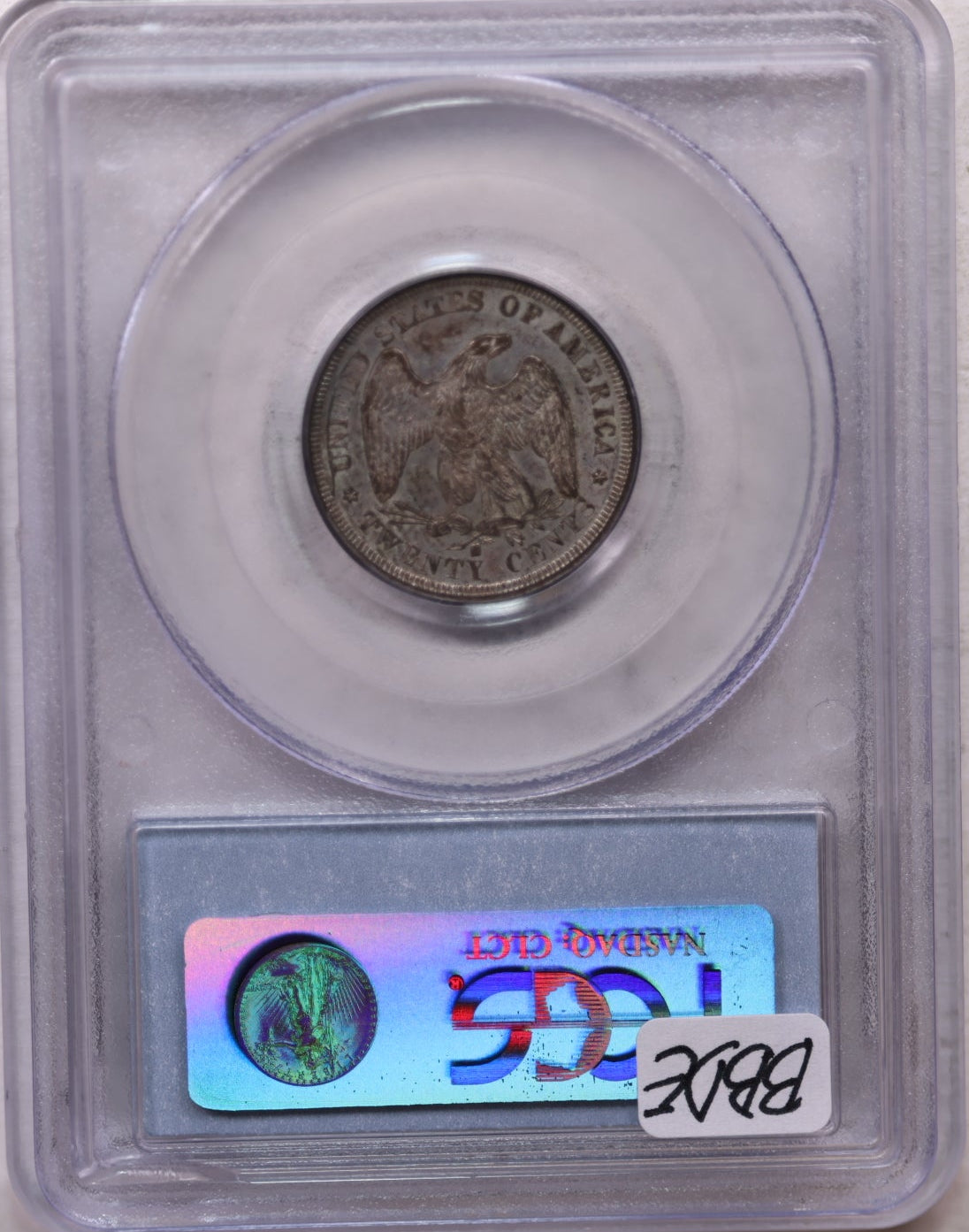 1875-S Twenty Cent Piece, Mint State Coin, PCGS Certified MS-63, Store #20C01.