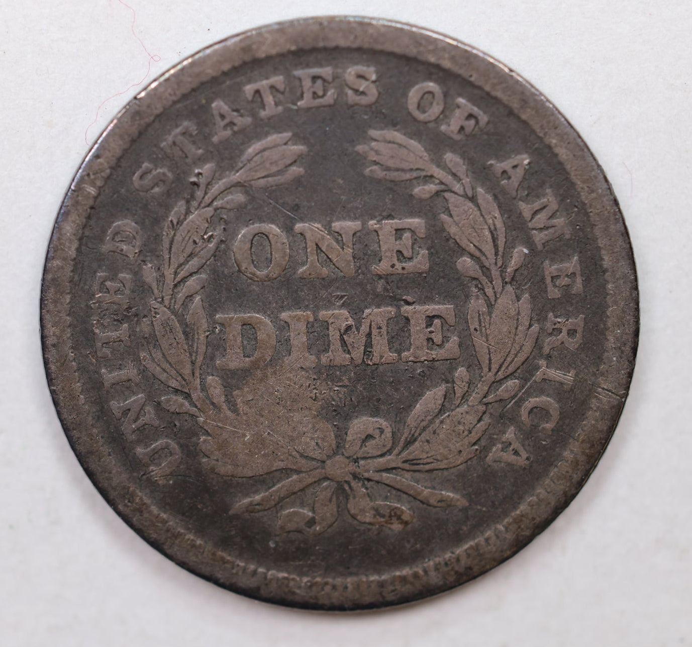 1837 Seated Liberty Dime, Large Date, Circulated Coin, Store Sale #DE667