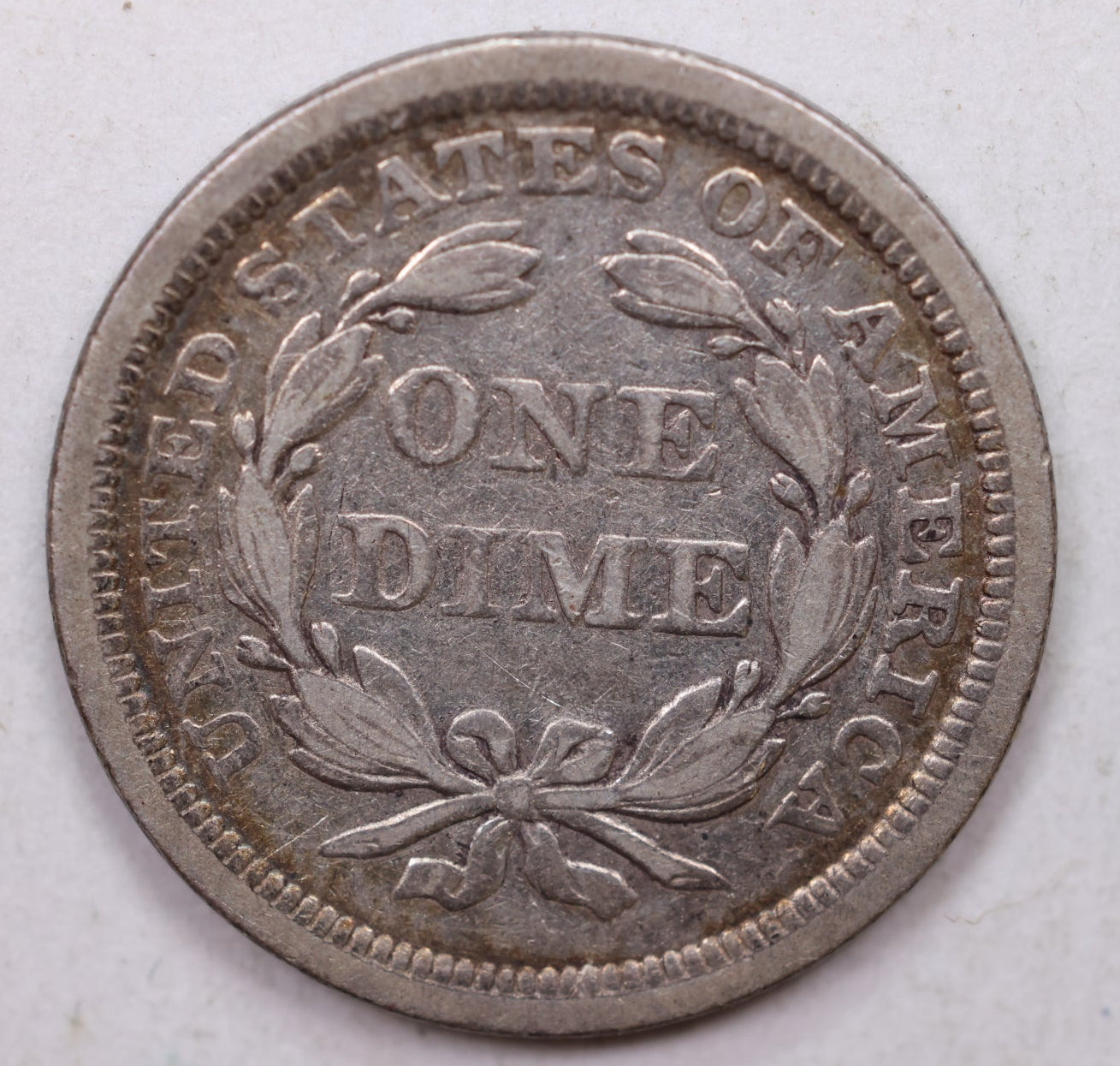 1843 Seated Liberty Dime, Collectible Circulated Coin, Store Sale #DE682.