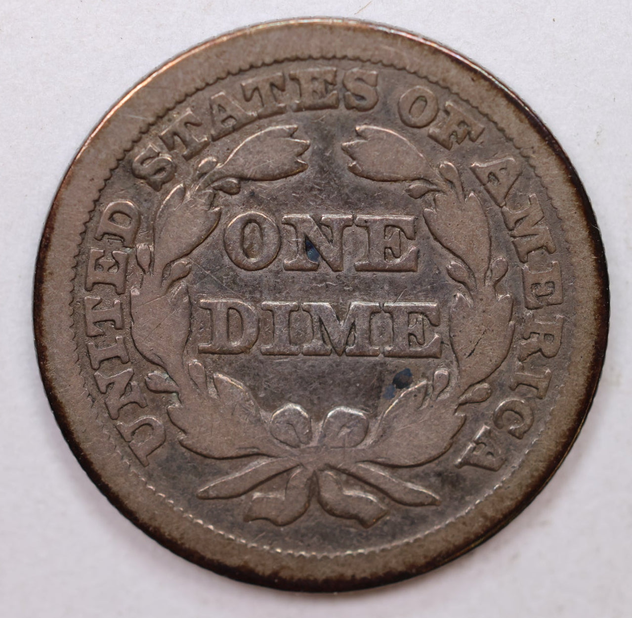 1846 Seated Liberty Dime, Collectible Circulated Coin, Store Sale #DE687.
