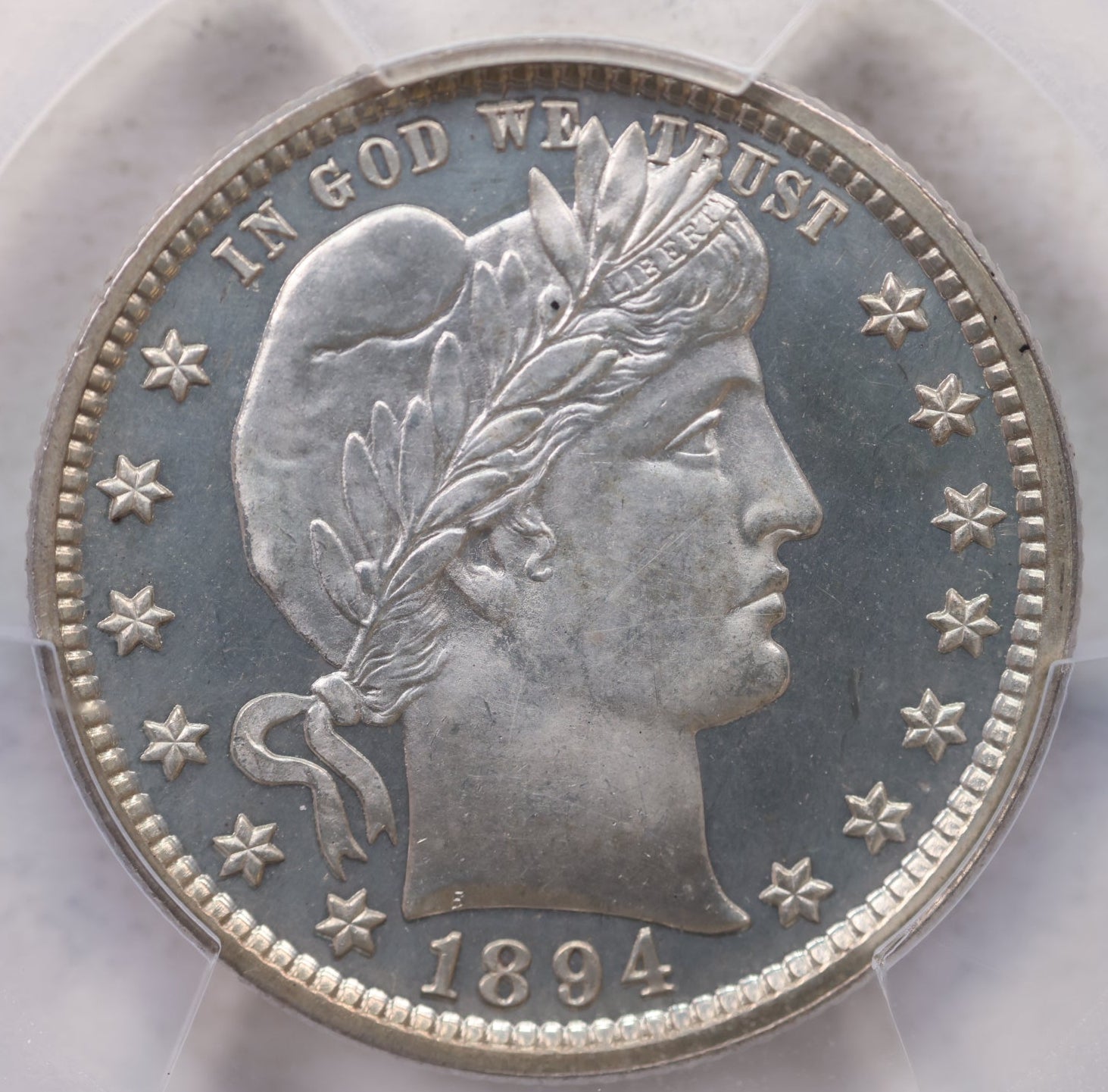 1894 Barber Silver Quarter, Proof Strike, PCGS PR-64, Store Sale #GQR031.