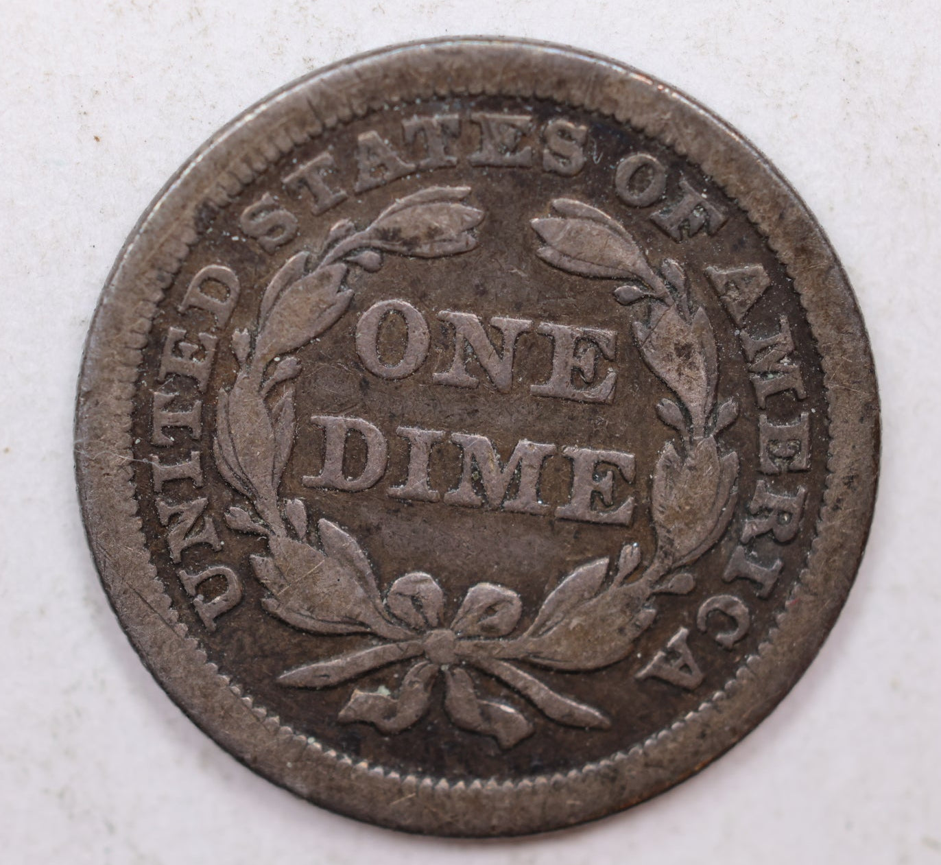 1853 Seated Liberty Dime, -With Arrows-, Circulated Coin, Store Sale #DE699.