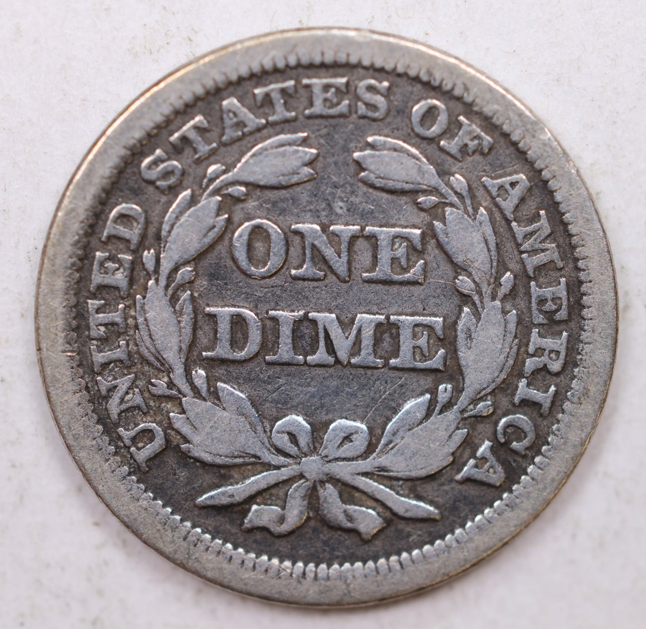 1856 Seated Liberty Dime, Large Date, Circulated Coin, Details, Store Sale #DE704.
