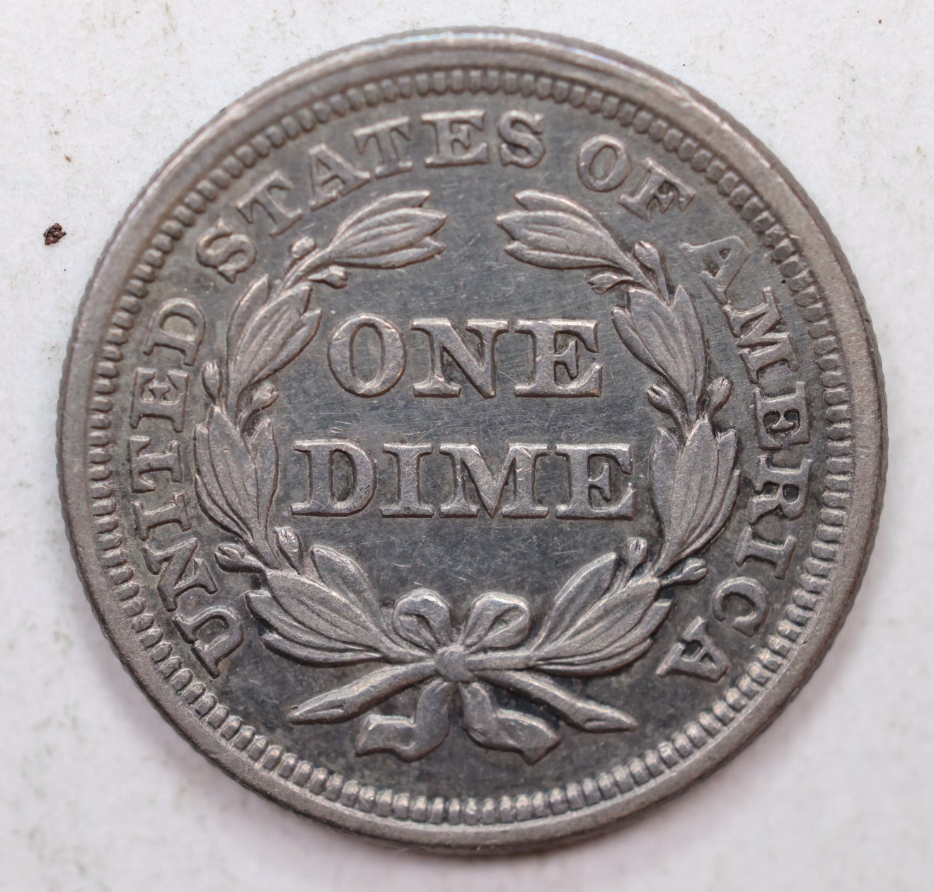 1856 Seated Liberty Dime, Small Date, Uncirculated Coin, Store Sale #DE705.