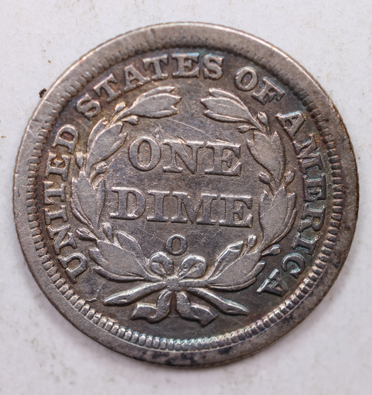 1856-O Seated Liberty Dime, About Uncirculated Coin, Store Sale #DE706.