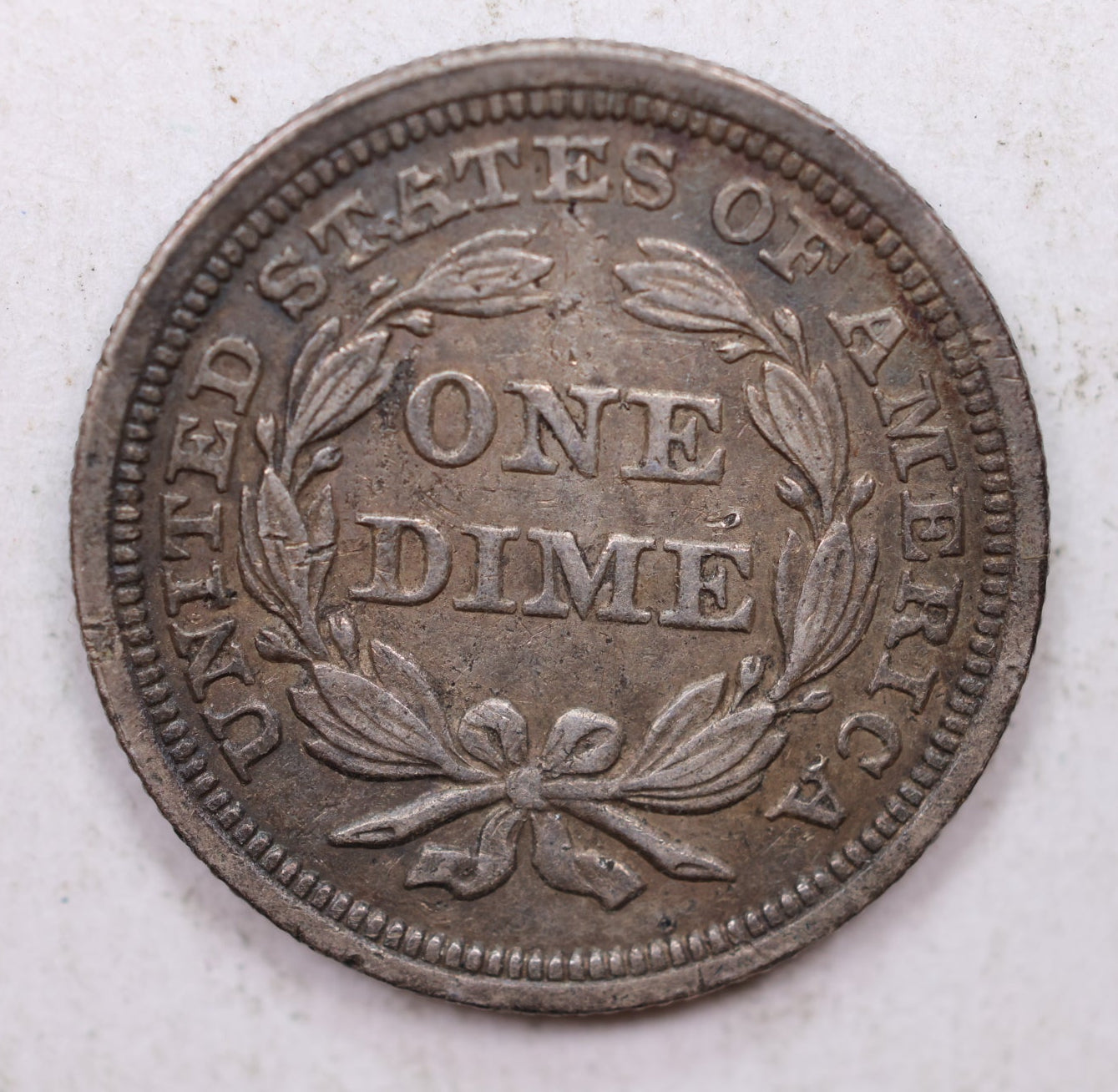 1858 Seated Liberty Dime, Collectible Circulated Coin, Store Sale #DE710.