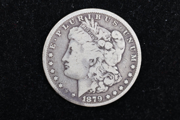 1879 Morgan Silver Dollar, Affordable Circulated Coin, Store #112701