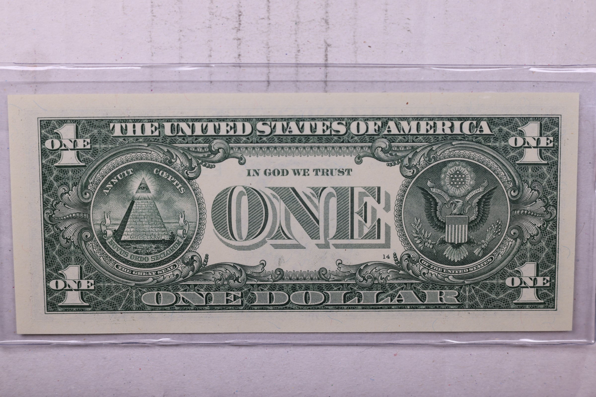 2013, $1., F.R.N., Repeater Serial Nr., Crisp Uncirculated., Store #0735