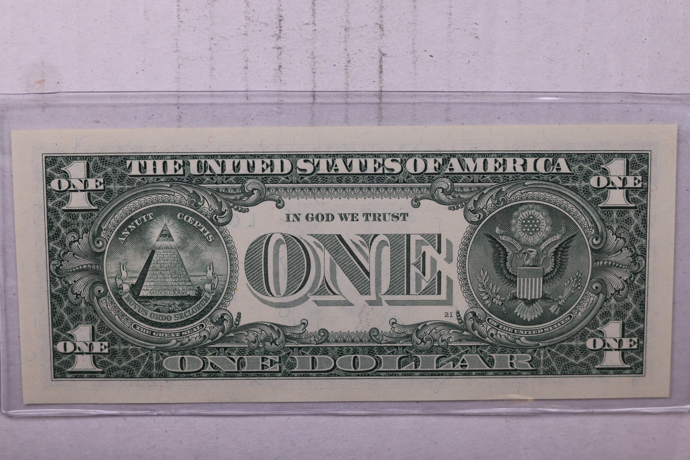 2001, $1., F.R.N., Repeater Serial Nr., Crisp Uncirculated., Store #0738