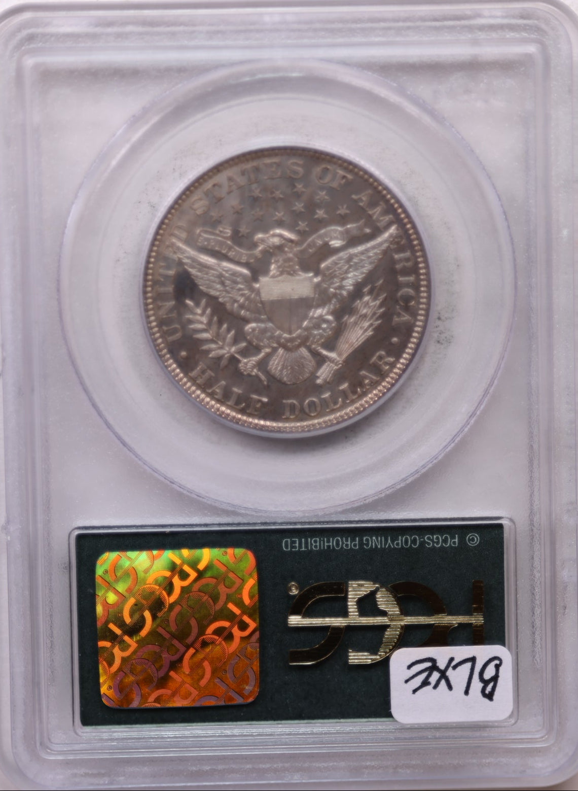 1897 Barber Silver Half Dollar, "Proof Strike", PCGS PR-63. Store Sale #GHR119.