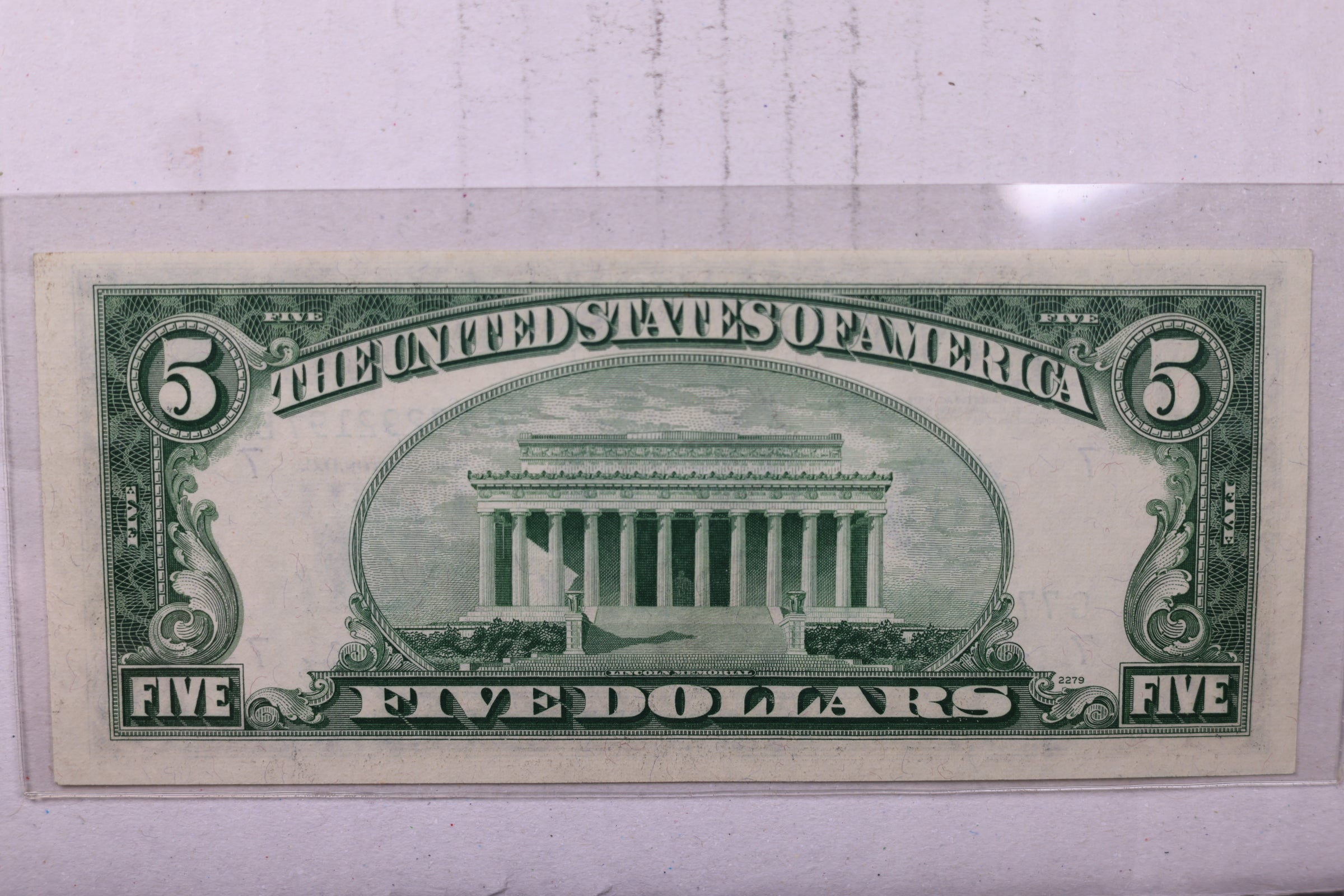 1950 A, $5., 'G', Federal Reserve Note., Crisp Uncirculated., Store #0745