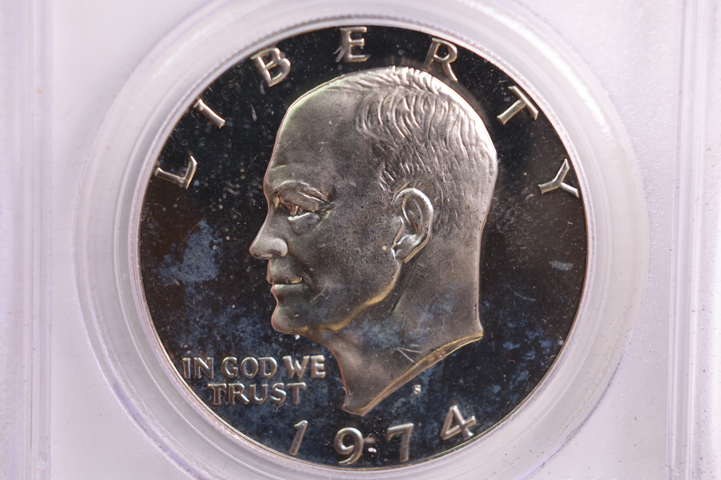 1974-S Proof Clad Eisenhower Dollar, PCGS Proof-69 DCAM, Store #GDR0259.