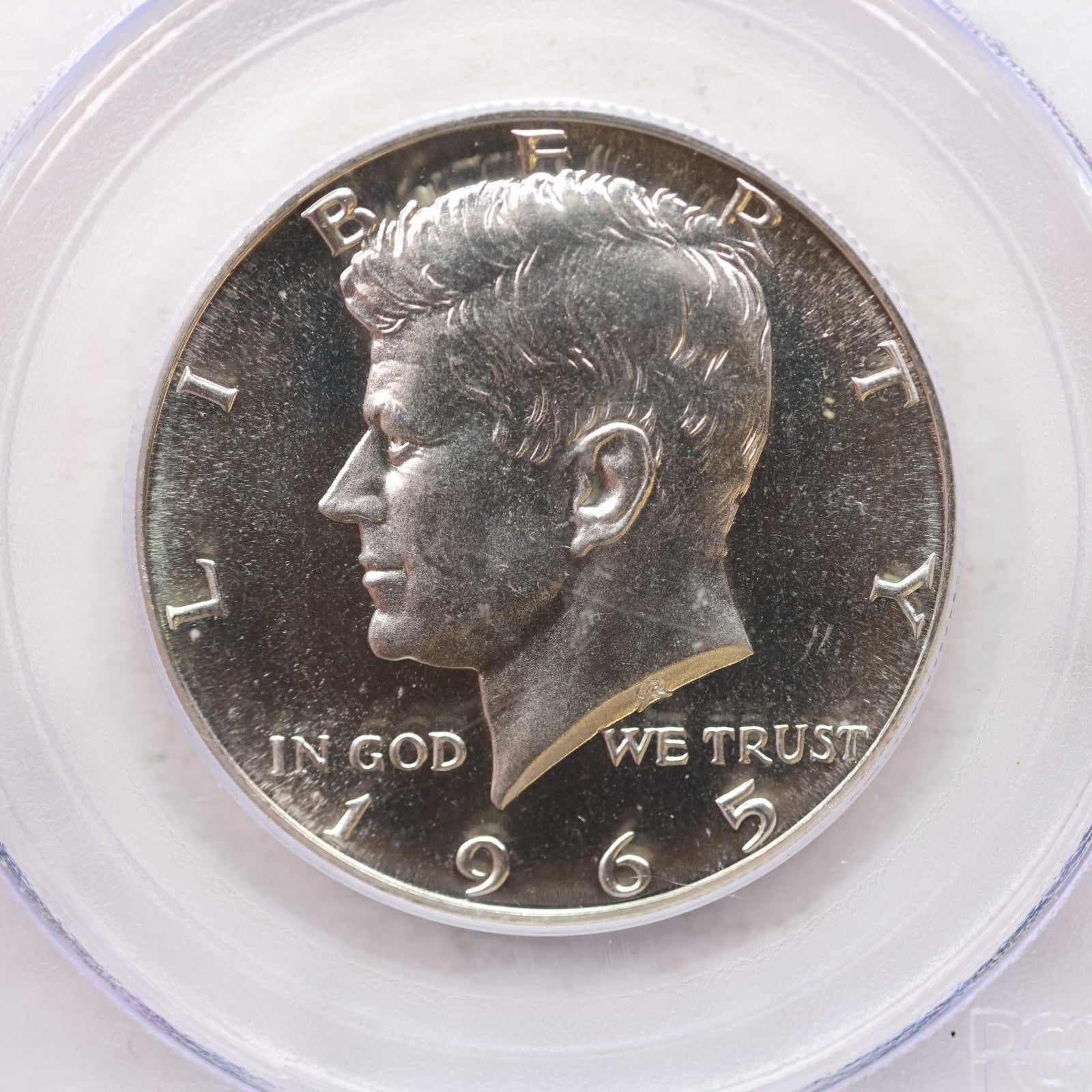 1965 Kennedy Clad Half Dollar, Uncirculated Coin, PCGS MS-66, Store #GHR147.
