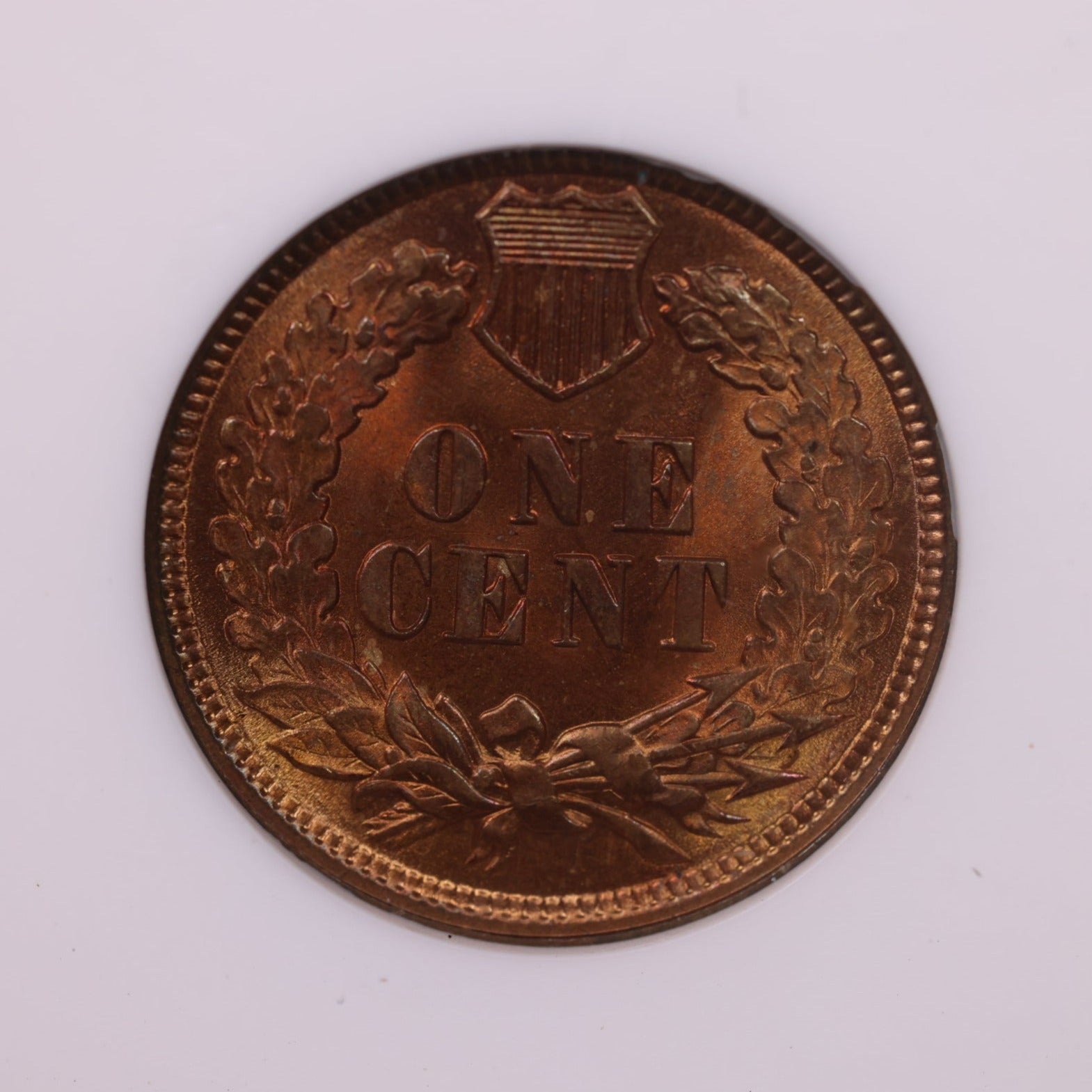 1892 Indian Head Cents., ANACS MS65., Red/Brown., Store #0862