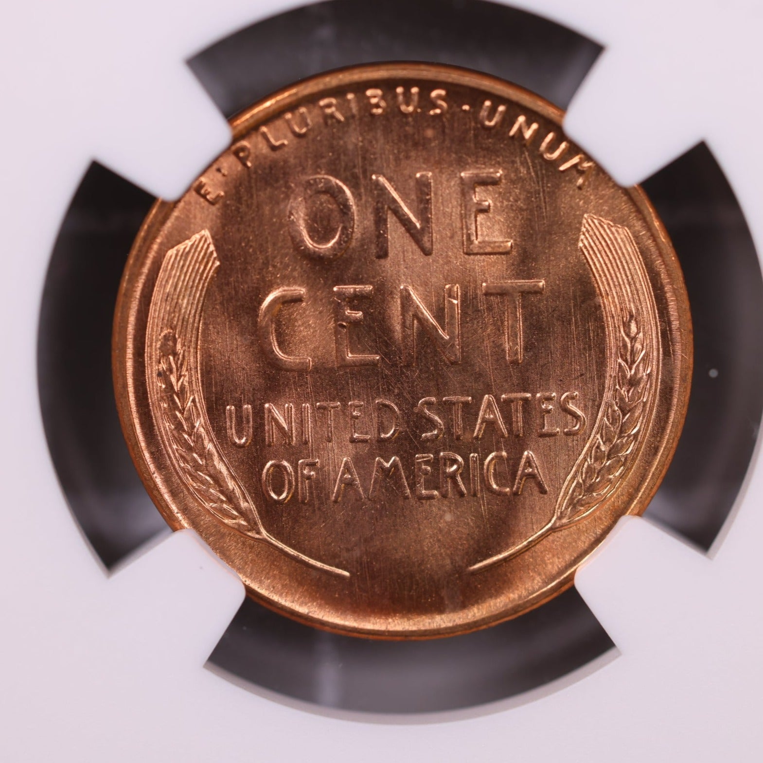 1955-S Lincoln Wheat Cents., NGC MS66 Red., Store #0864