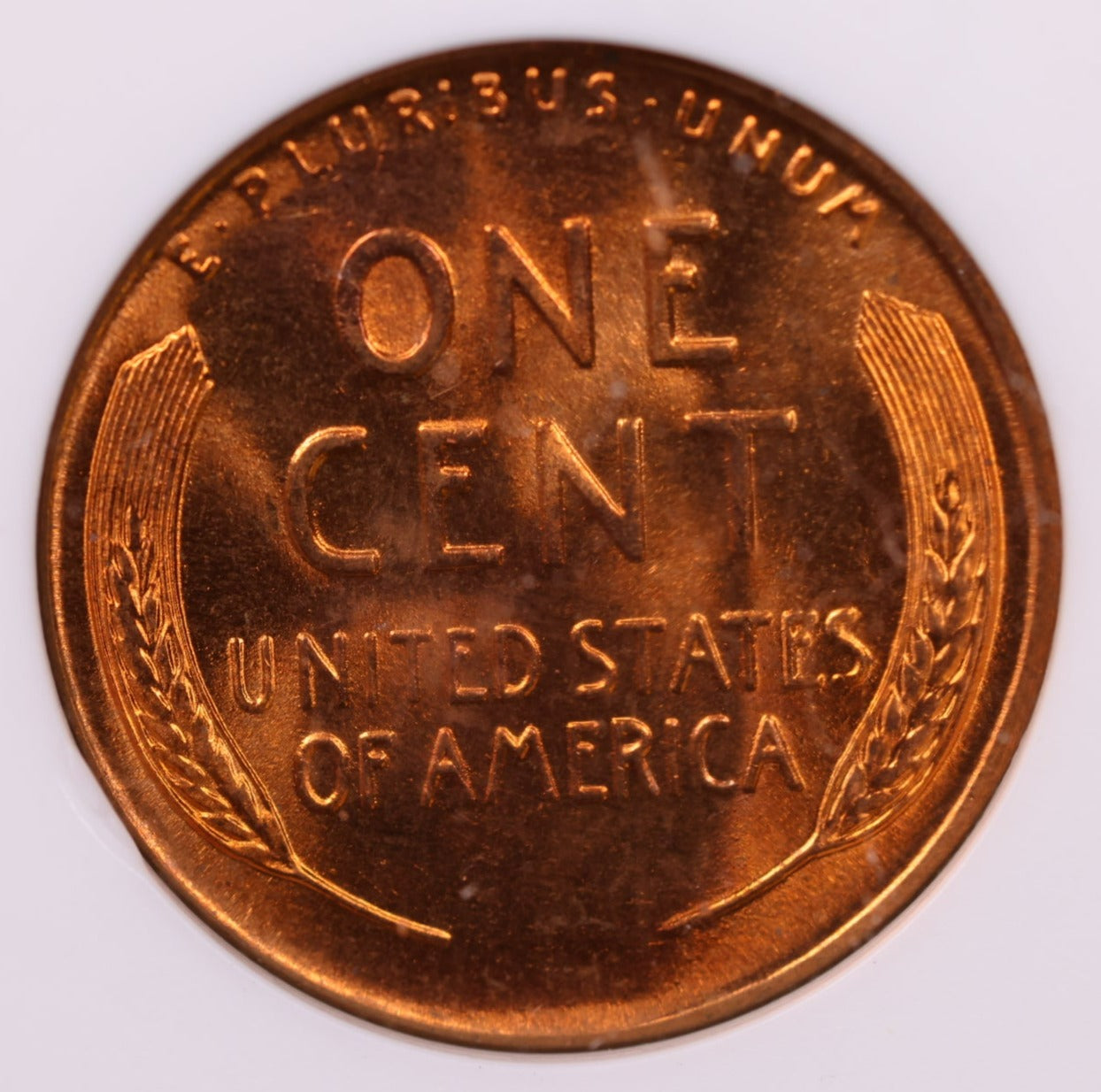 1958-D/D Lincoln Wheat Cents., ANACS MS65 Red. R.P.M.M., Store #0866
