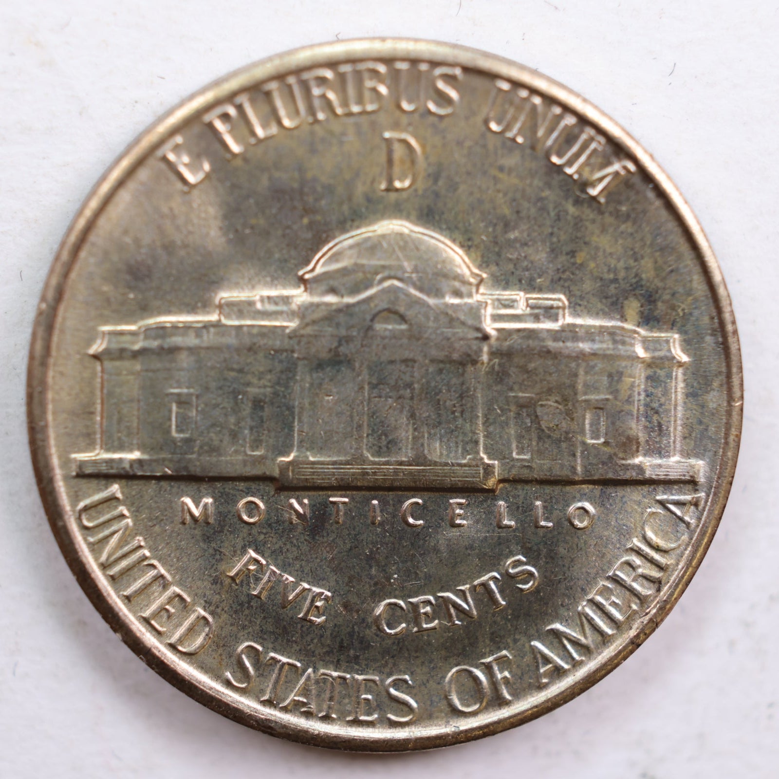1942-D Jefferson Nickel, Mint State Uncirculated Coin, Store #NL604