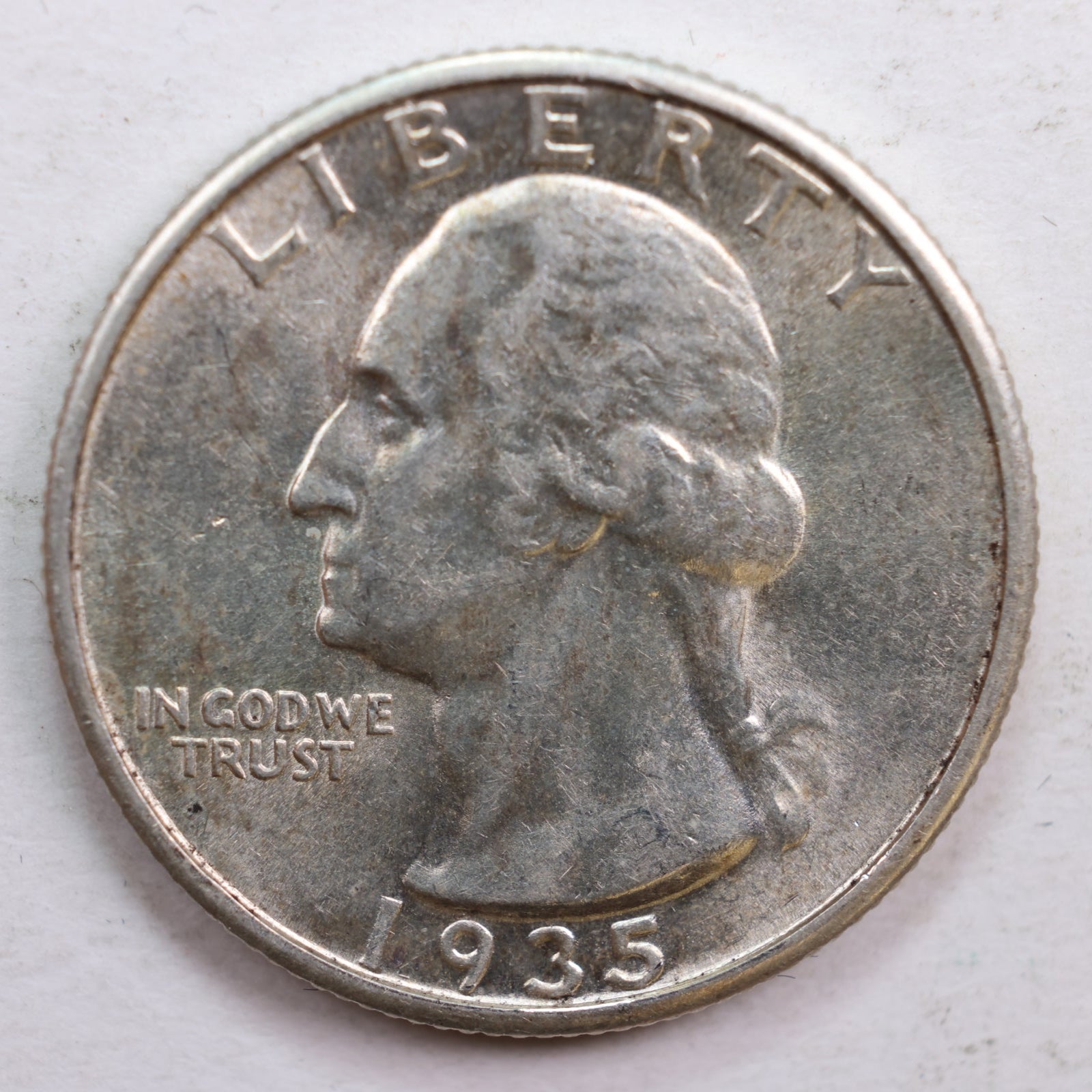 1935 Washington Quarter, Mint State Uncirculated Coin, Store #QR600