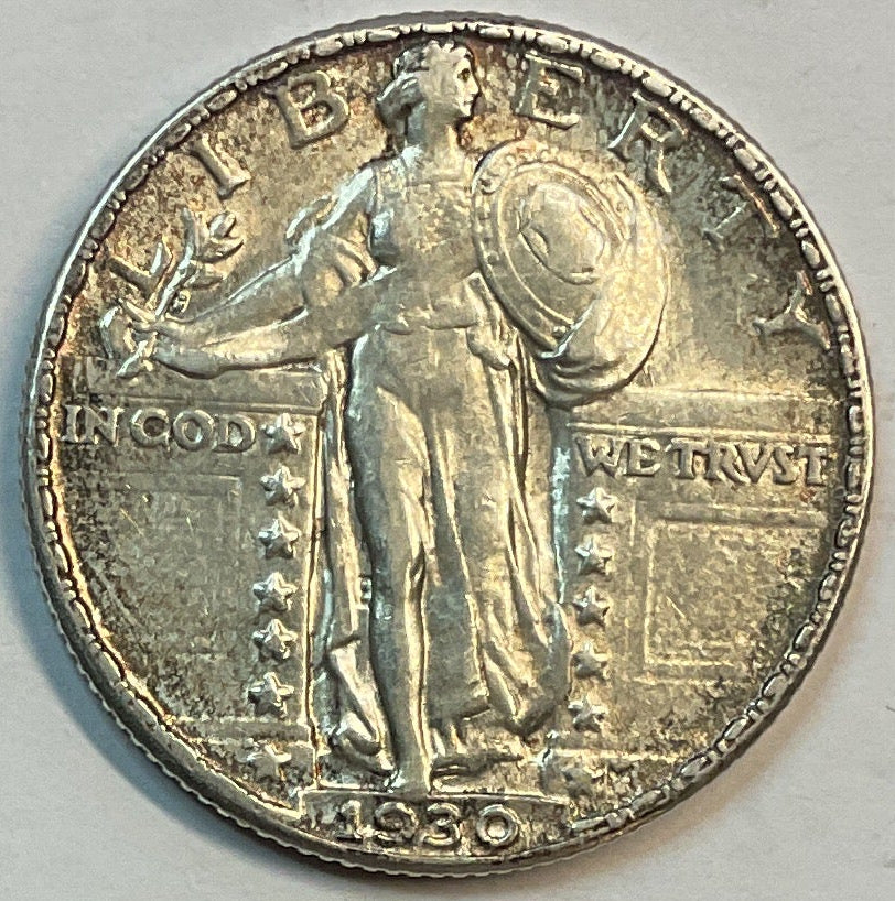 1930, Standing Liberty Quarter, Mint State Uncirculated Coin, Store #QR1175
