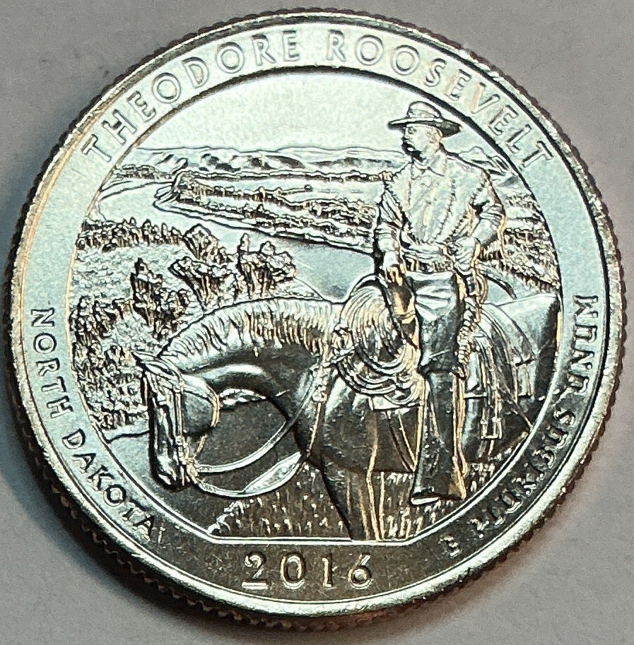 2016-D Uncirculated, Theodore Roosevelt National Park, North Dakota, Washington Quarter
