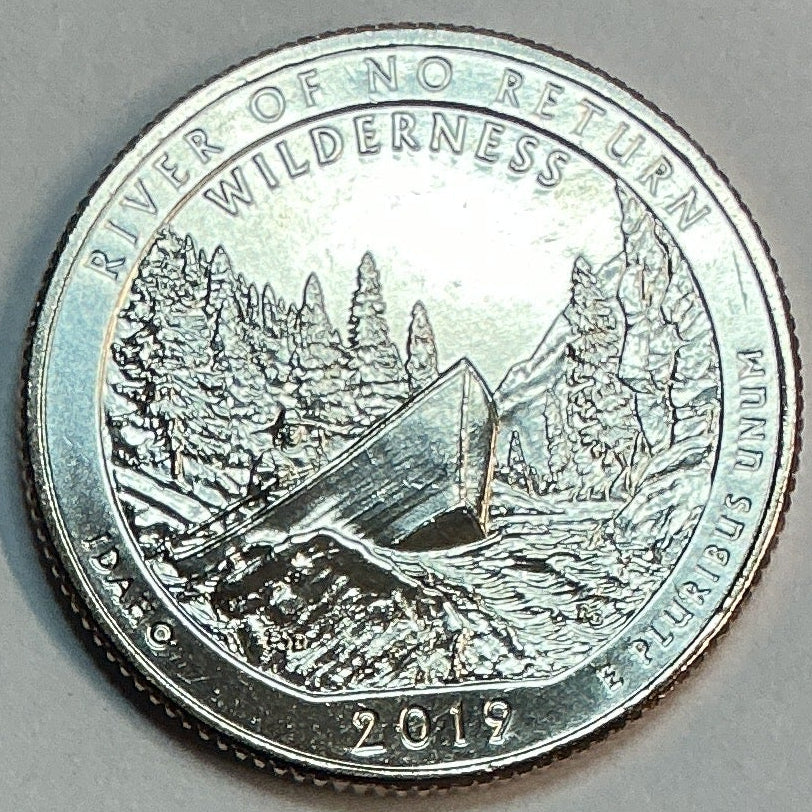 2019-P Uncirculated, River of No Return Wilderness, Idaho, Washington Quarter