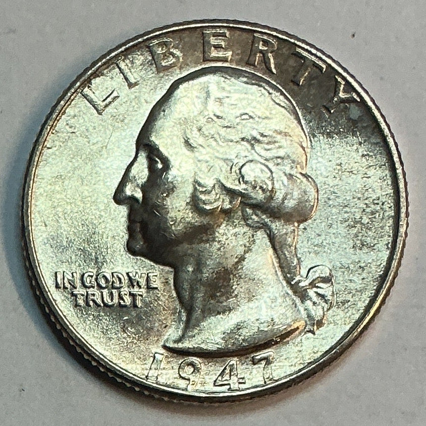 1947-D Washington Quarter, Uncirculated Coin, Store #QR1728